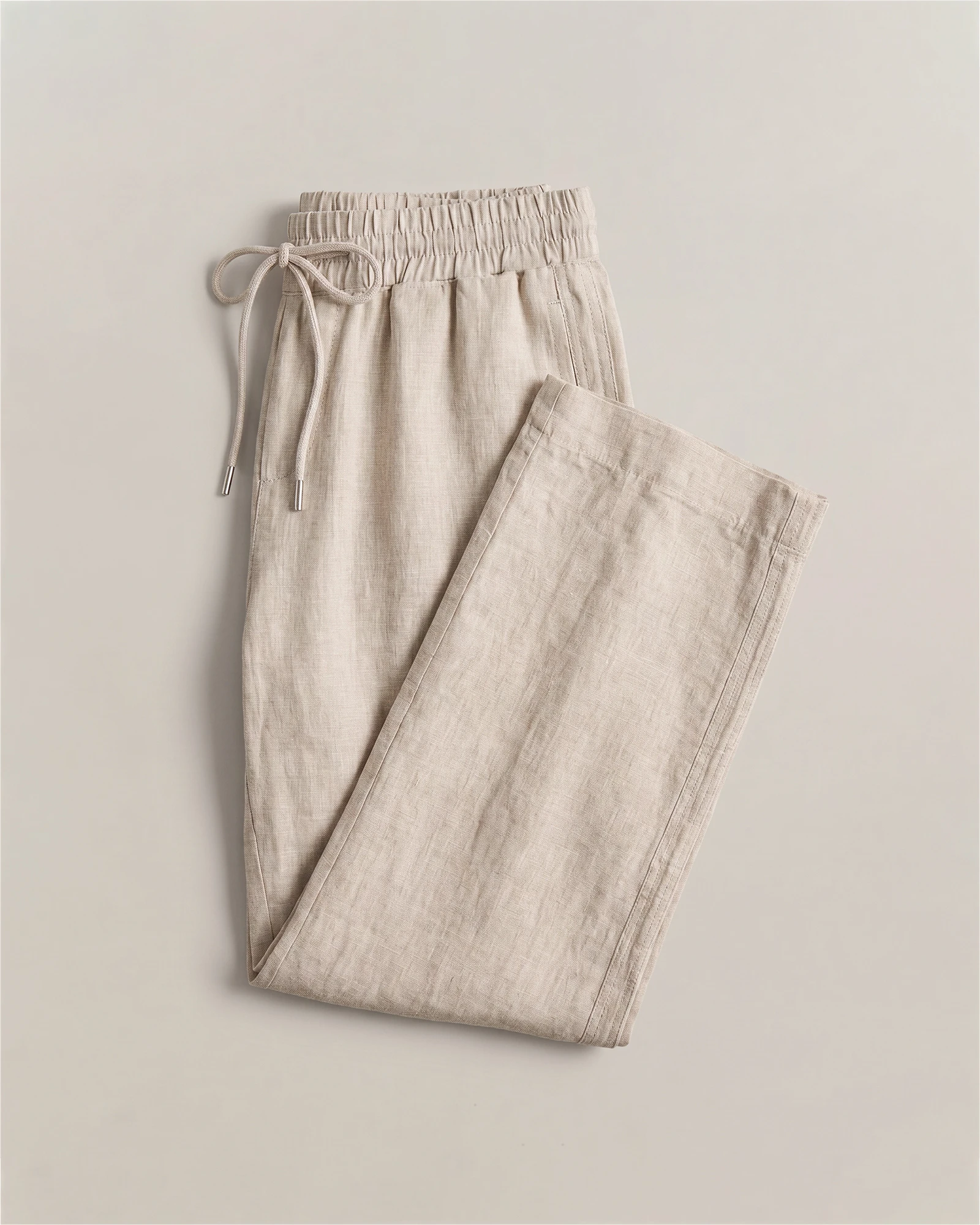 100% European Linen Wide Leg Pants