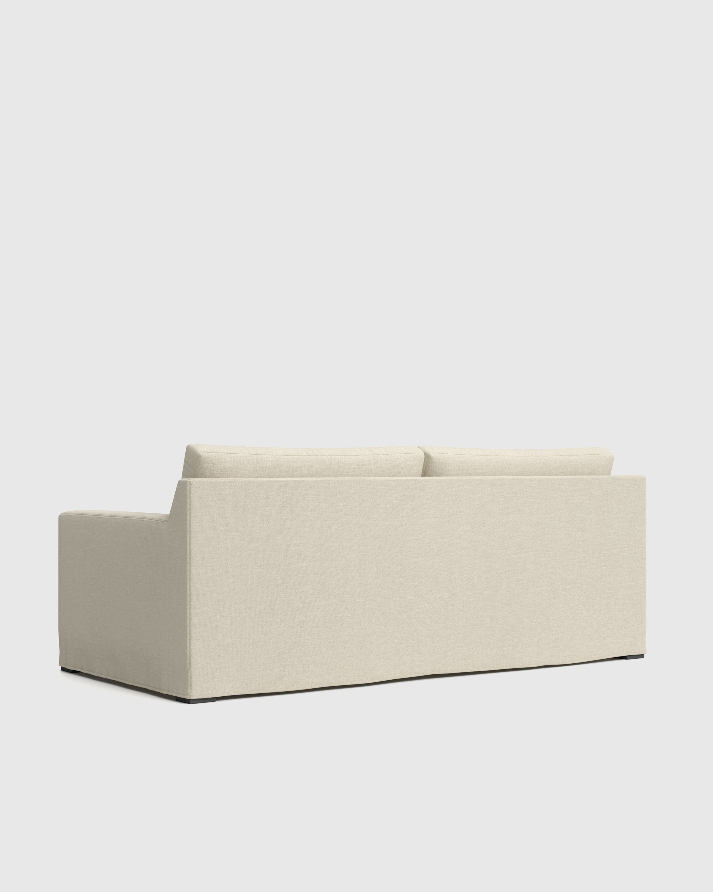 Slipcover 7ft Sofa Bru MEX Sand Back Angle