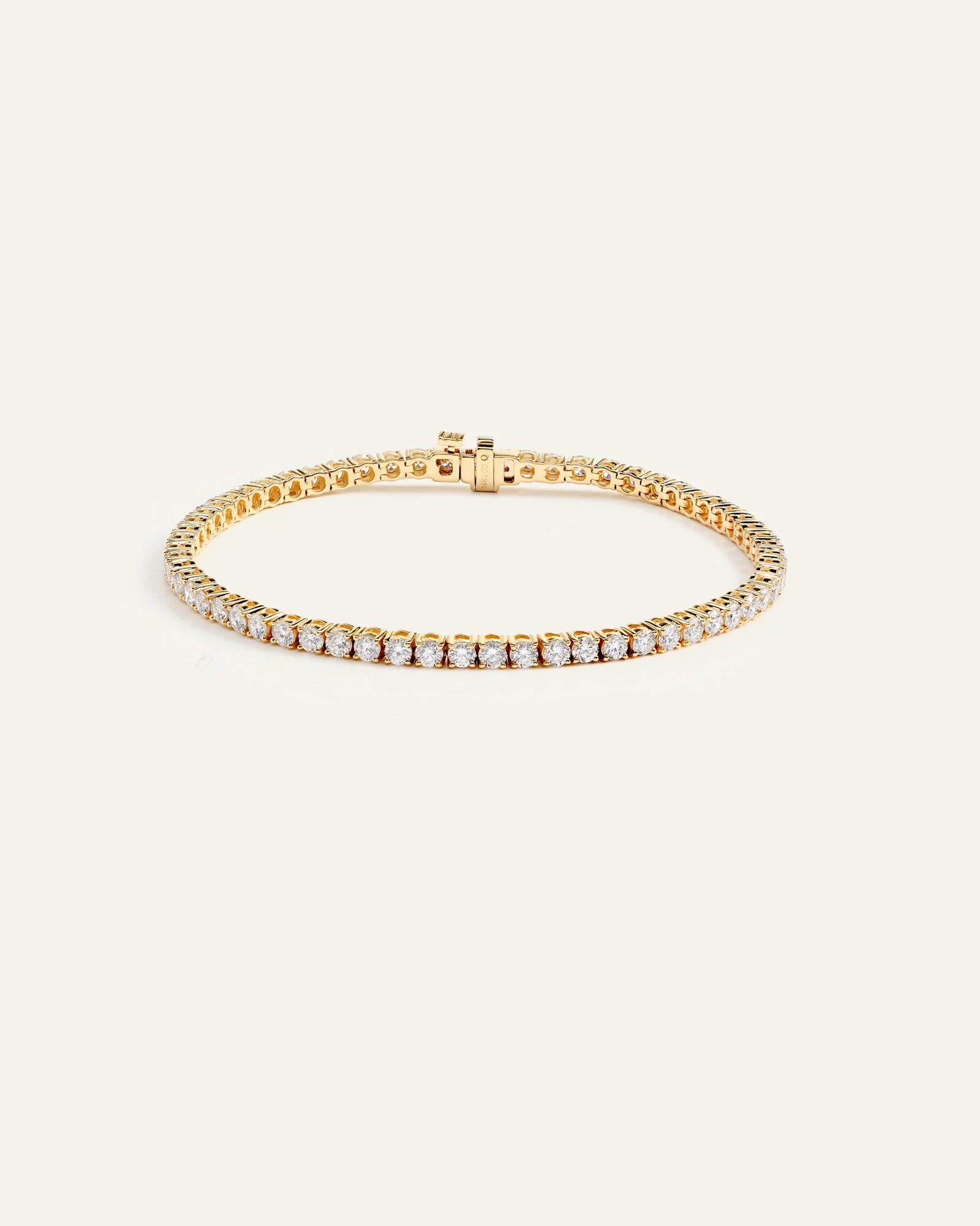 14K Gold Lab Grown Diamond Tennis Bracelet