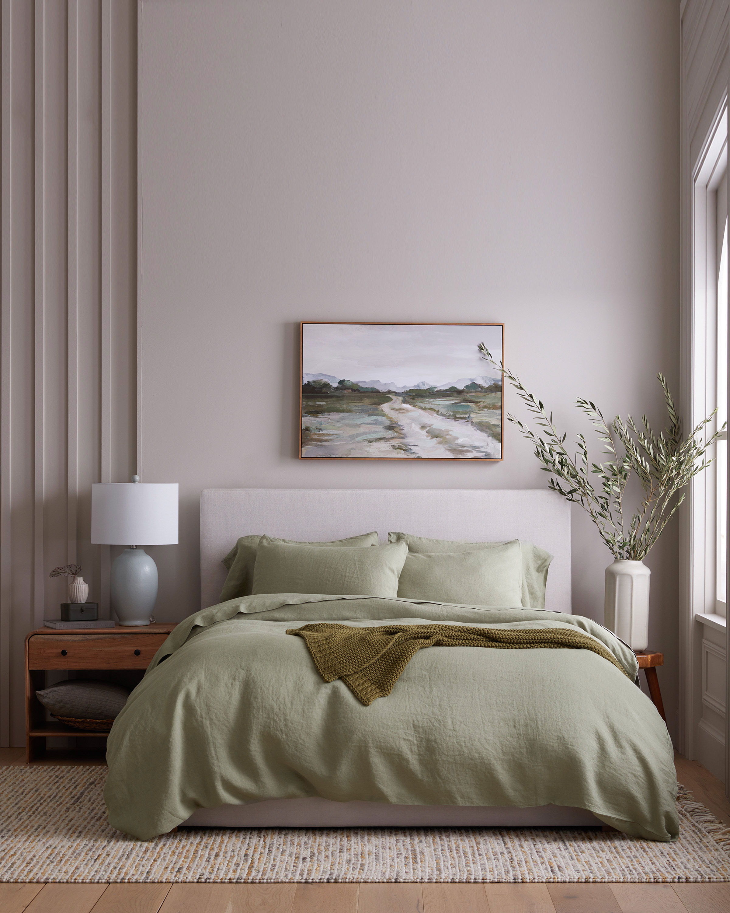 Willowleaf European Linen Deluxe Bedding Bundle