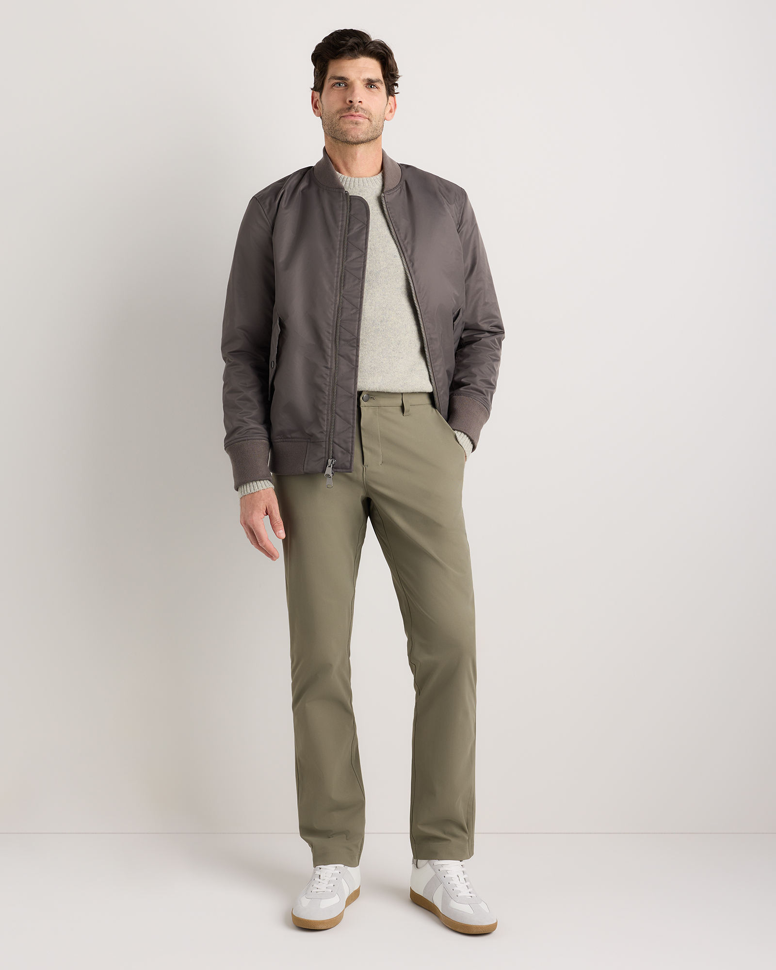 Stretch Wool Dress Pants - Slim
