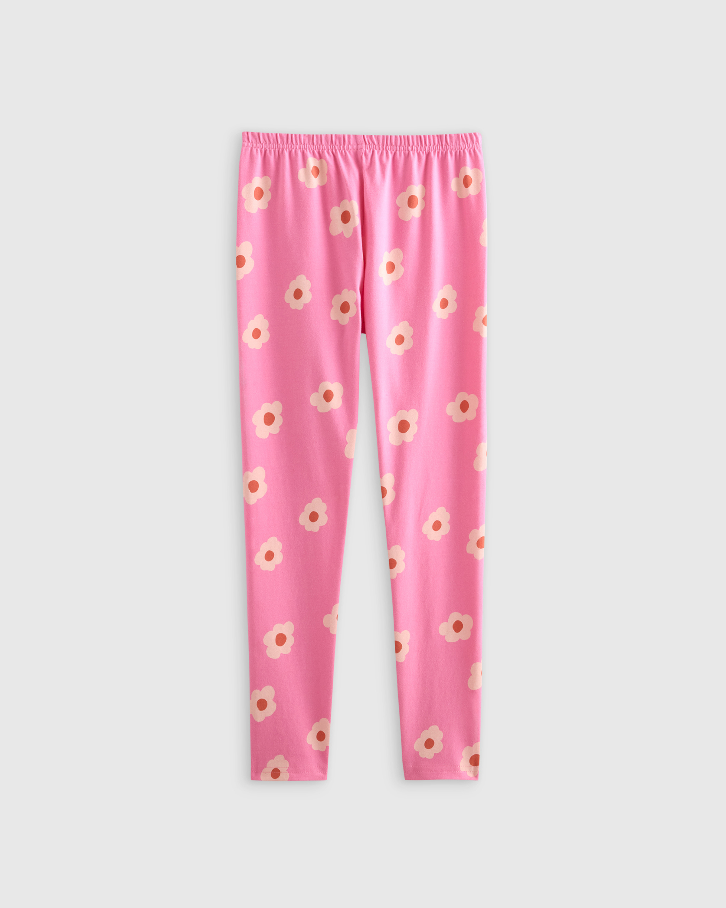 Dancing Daisy Pink Organic Cotton Leggings