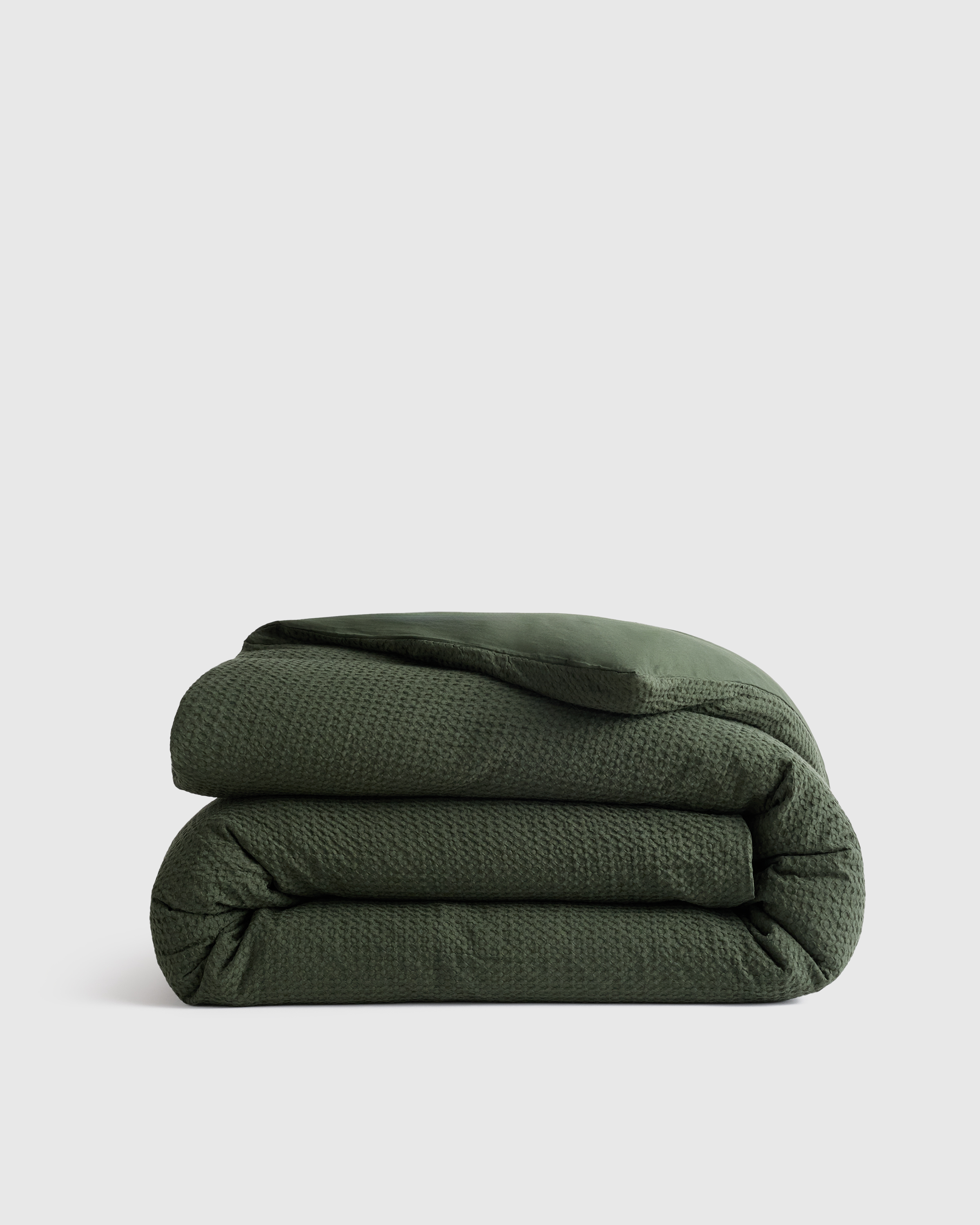 Pine Organic Luxe Honeycomb Duvet Cover
