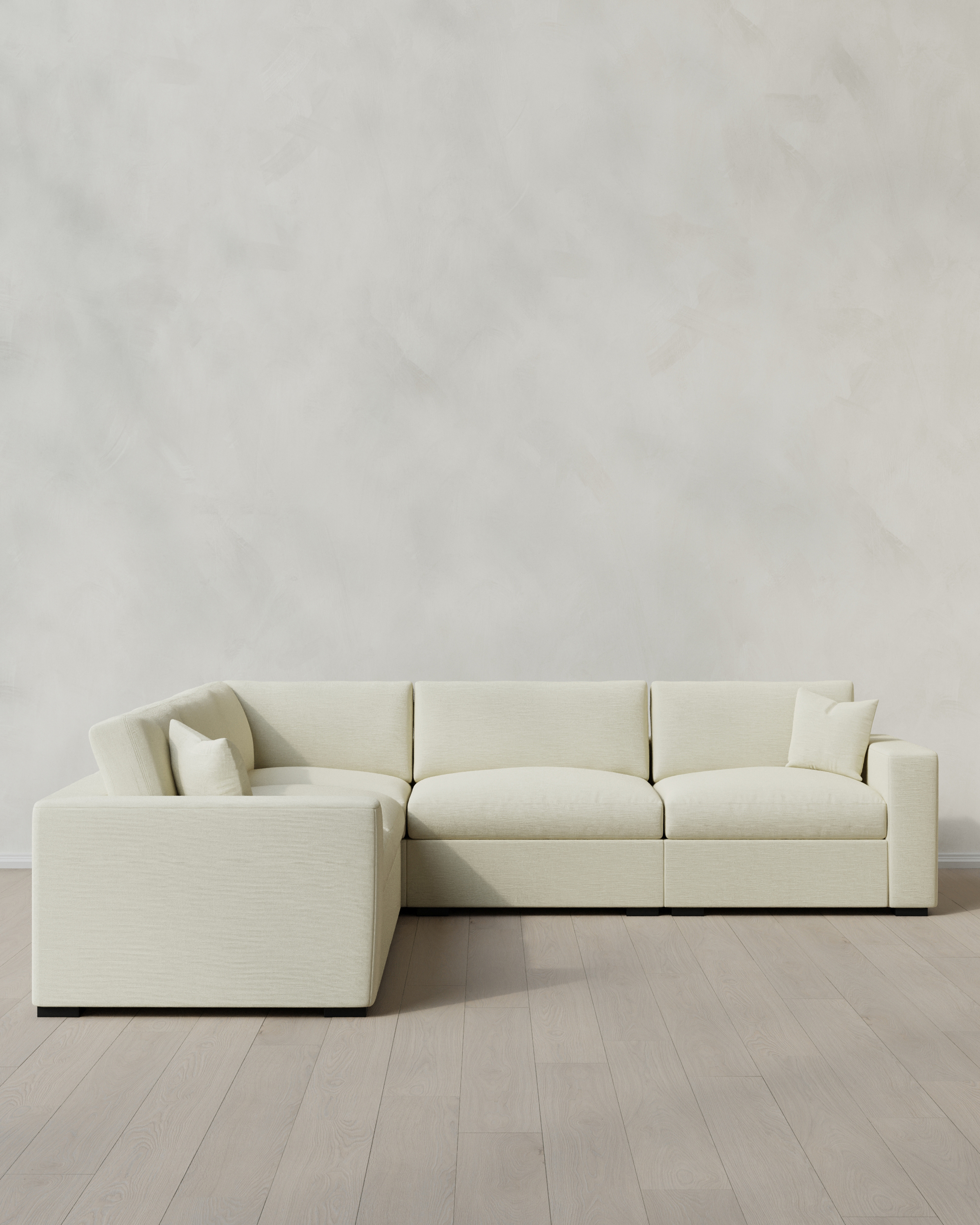 Oasis 5-Piece L Sectional Ivory