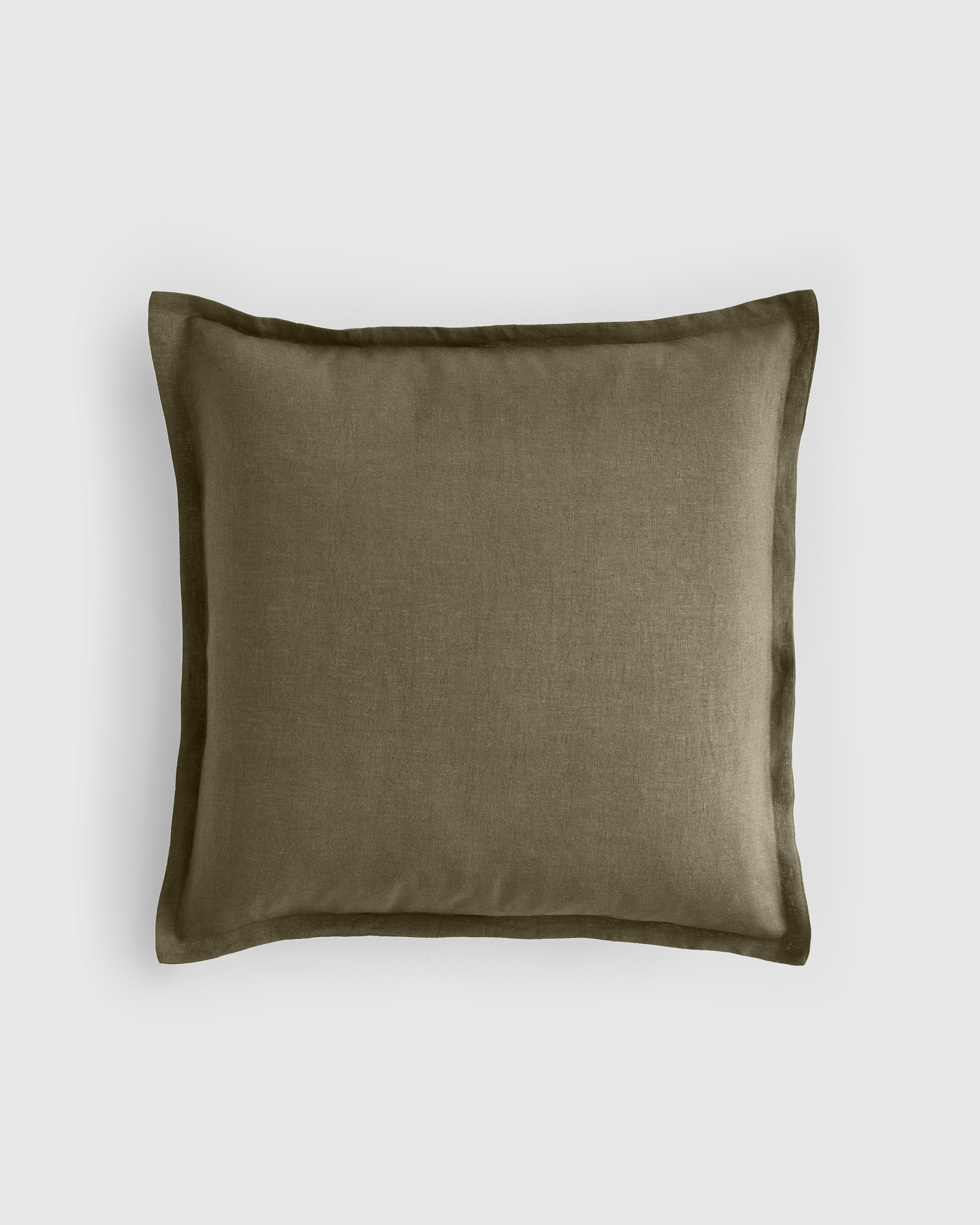 Dusty Olive European Linen Euro Sham
