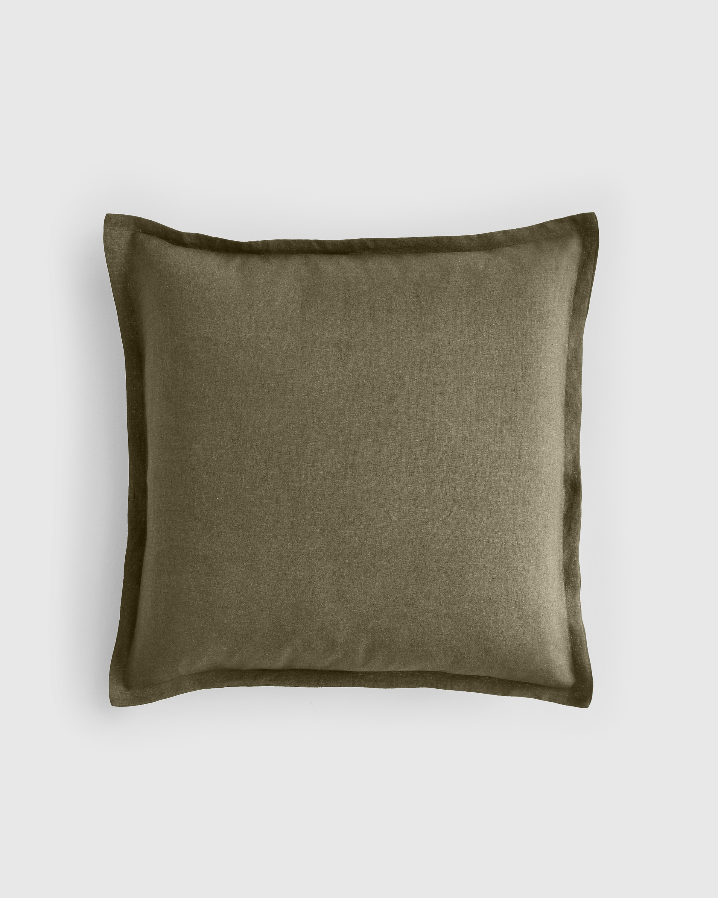 European Linen Euro Sham, Euro, Dusty Olive