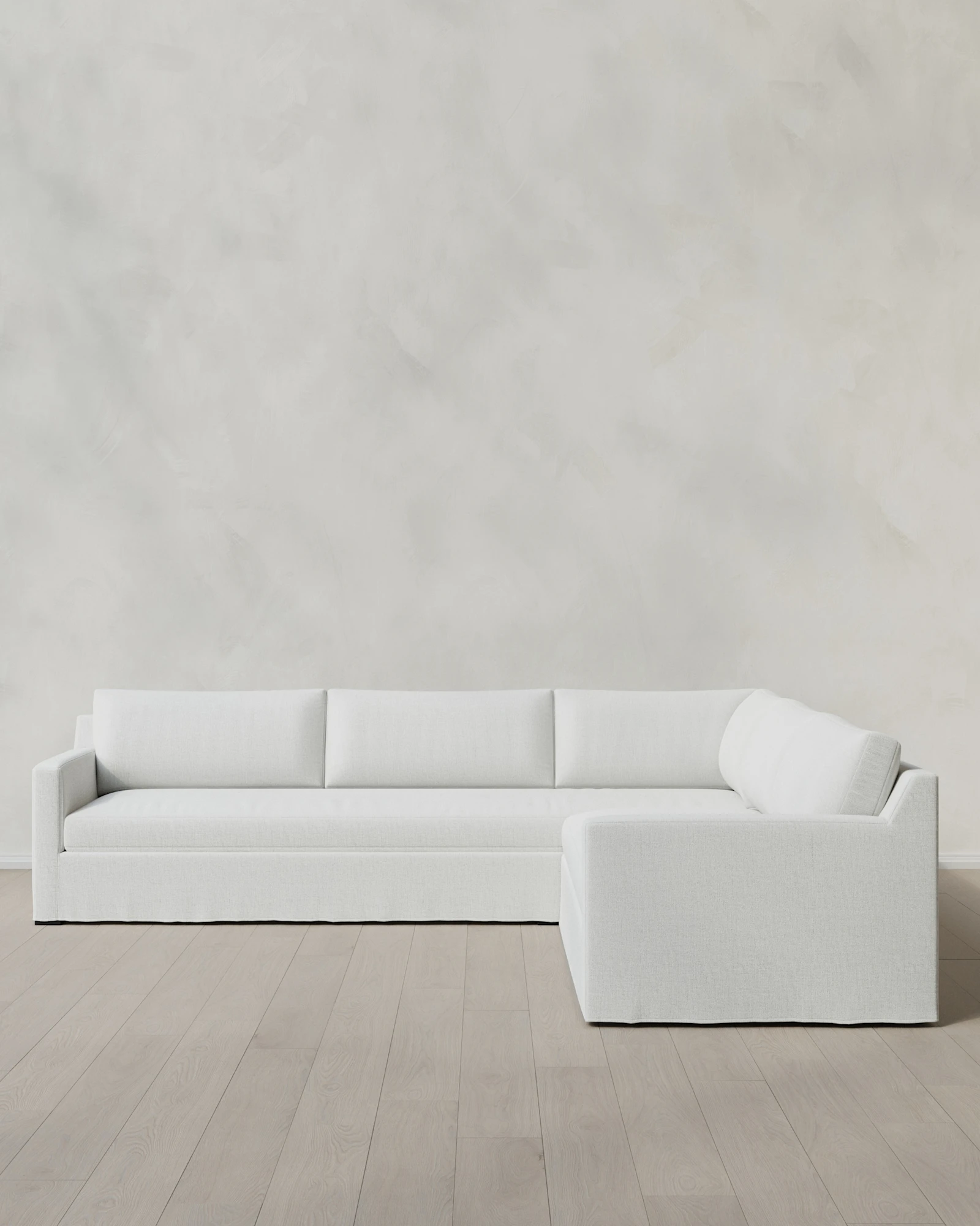 Ellery Slipcover L Sectional in Performance Linen