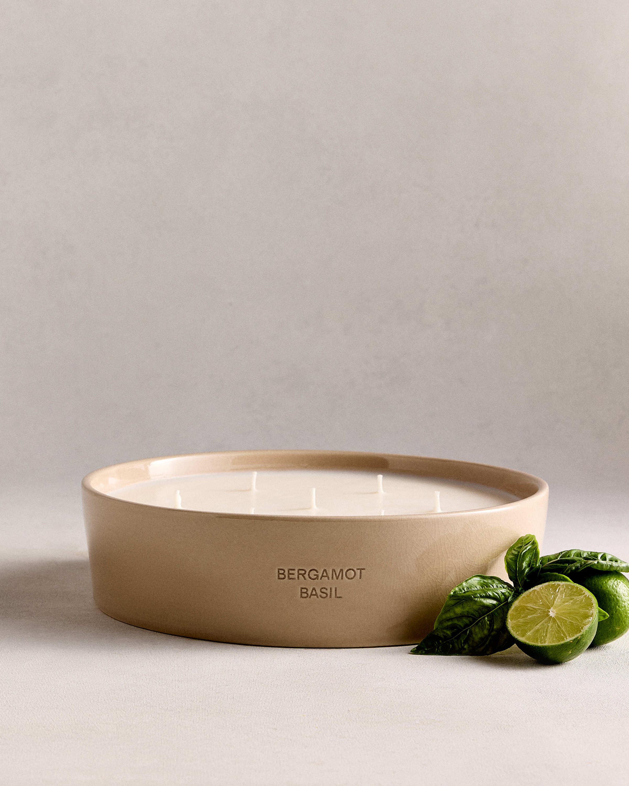 Bergamot Basil 7-Wick Luxury Candle