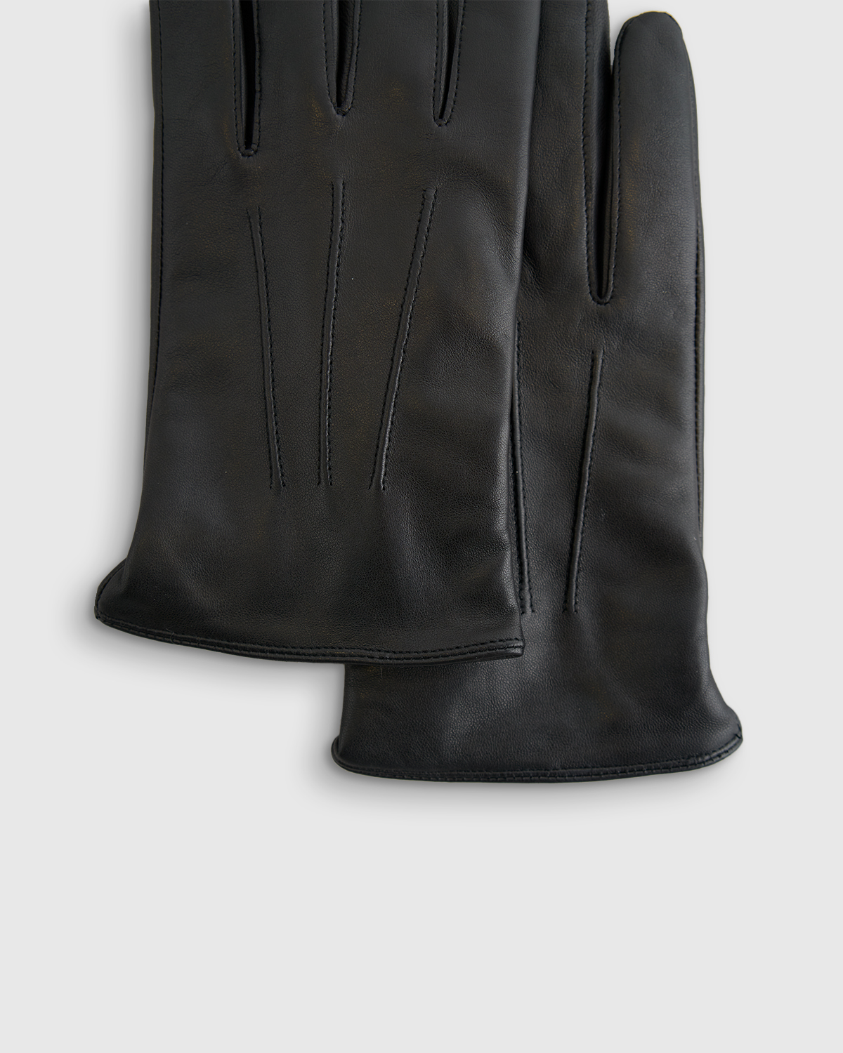 chinese dress ladies Cashmere Lined Black Nappa Leather Men's Gloves 9/L