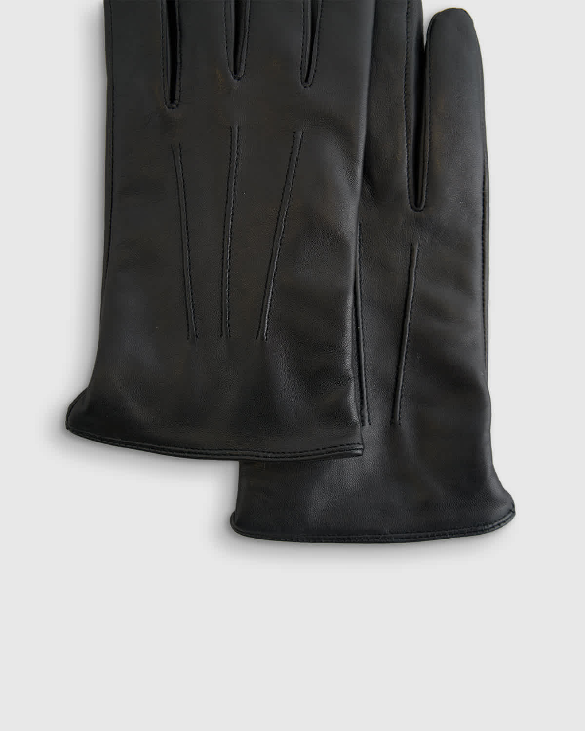 Men's Cashmere Lined Leather Gloves in Black, Size Medium by Quince Men's Cashmere Lined Leather Gloves in Black, Size Medium by Quince