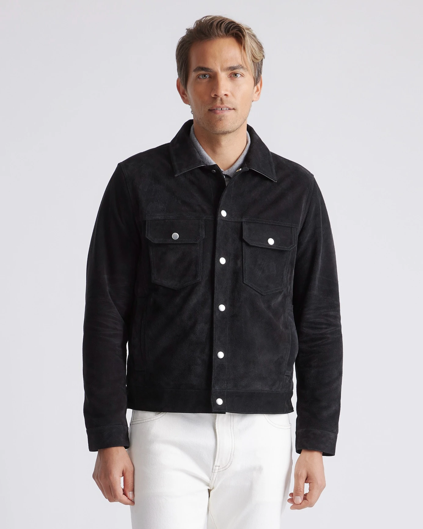 Suede Trucker Jacket