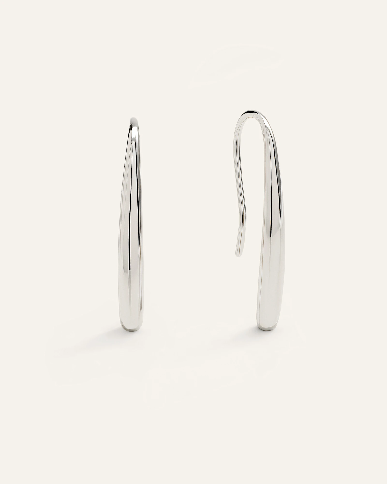 Silver Threader Drop Earrings