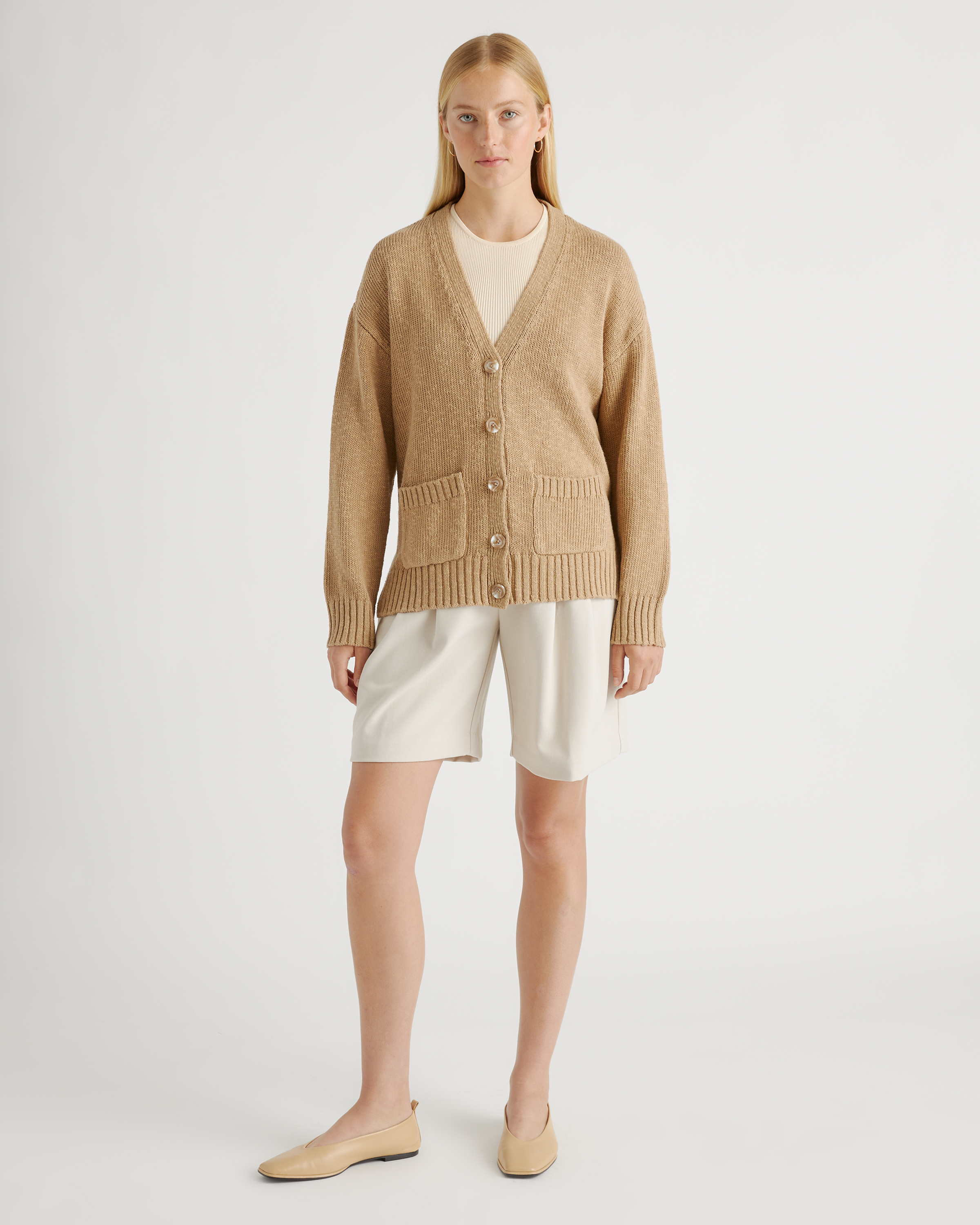 【U LAN】Into Summer See-Through Linen Cardigan Women Linen Cardigan Summer Spring Hollow Out Knitwear See