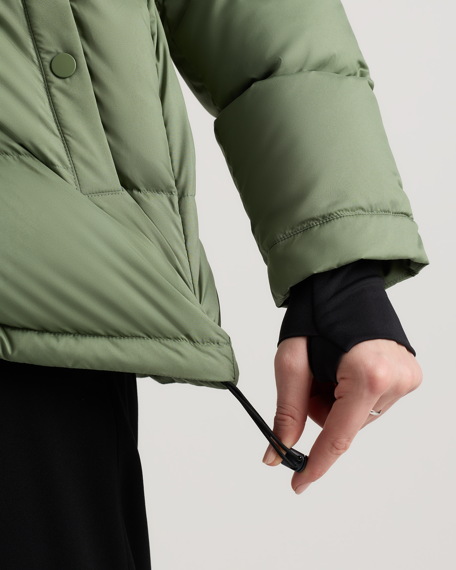Responsible Down Puffer Jacket in Sea Spray Green