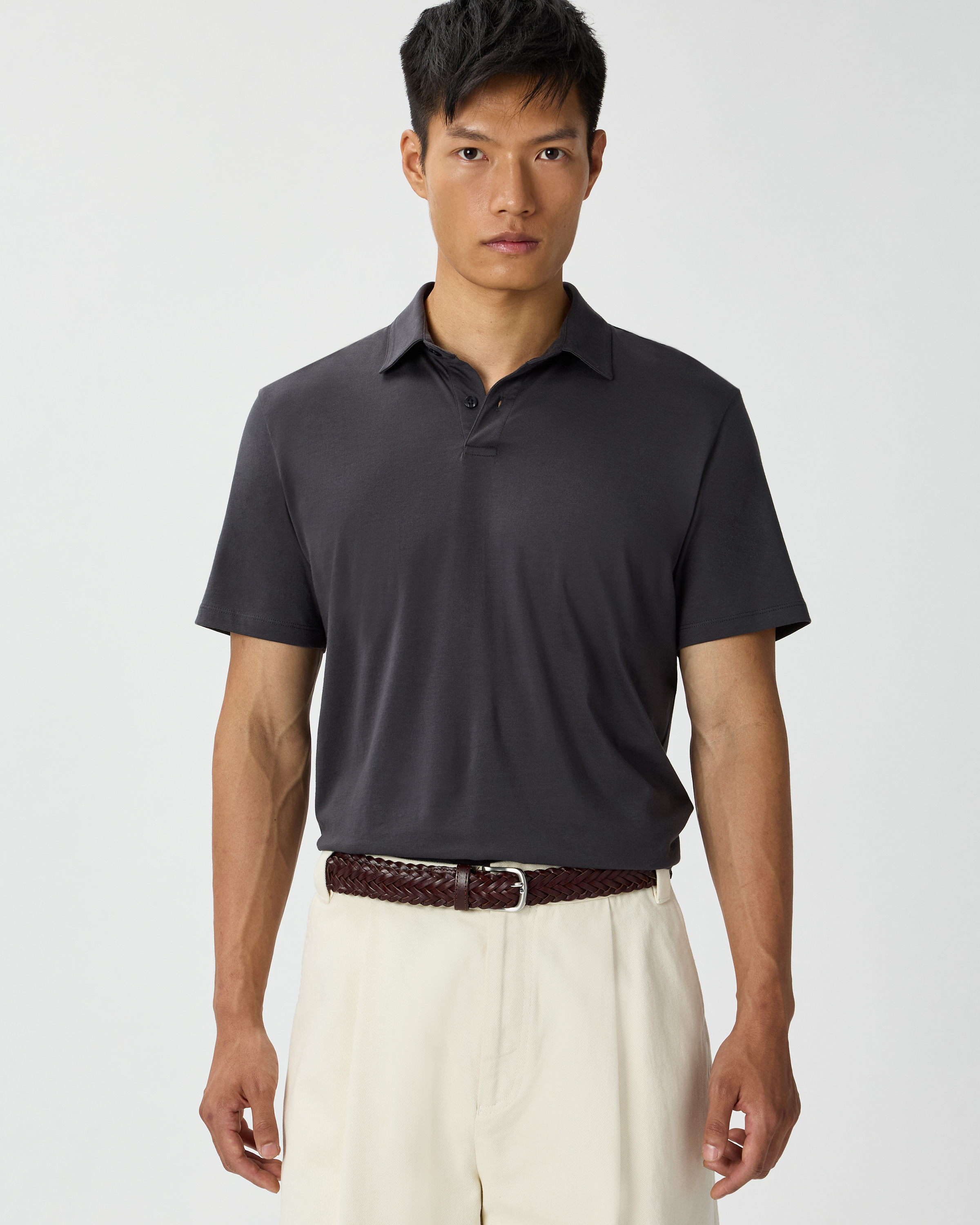 Quince Men's 100% Pima Cotton Luxe Touch Polo In Black