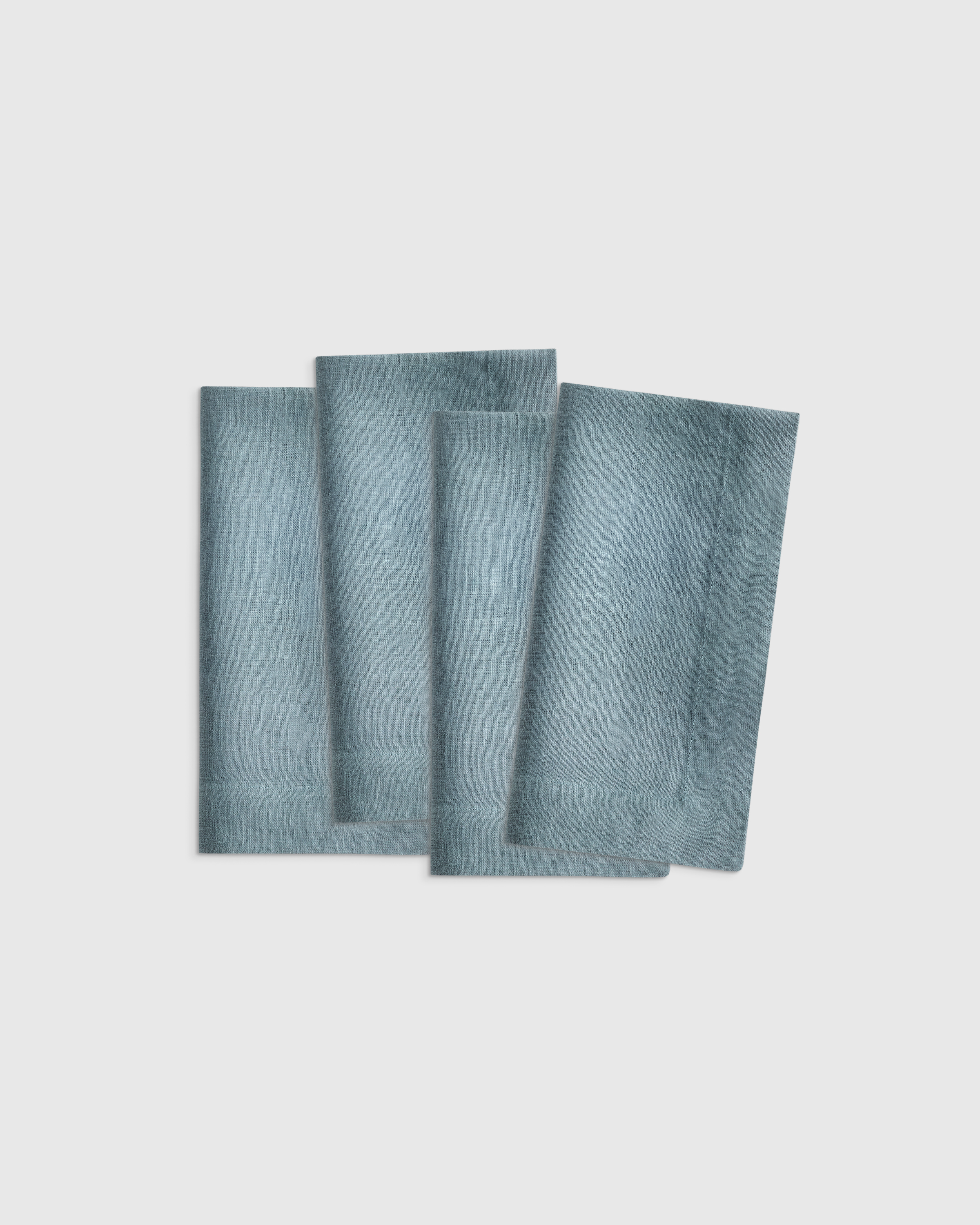 Ocean European Linen Wide-Hem Napkins (Set of 4)