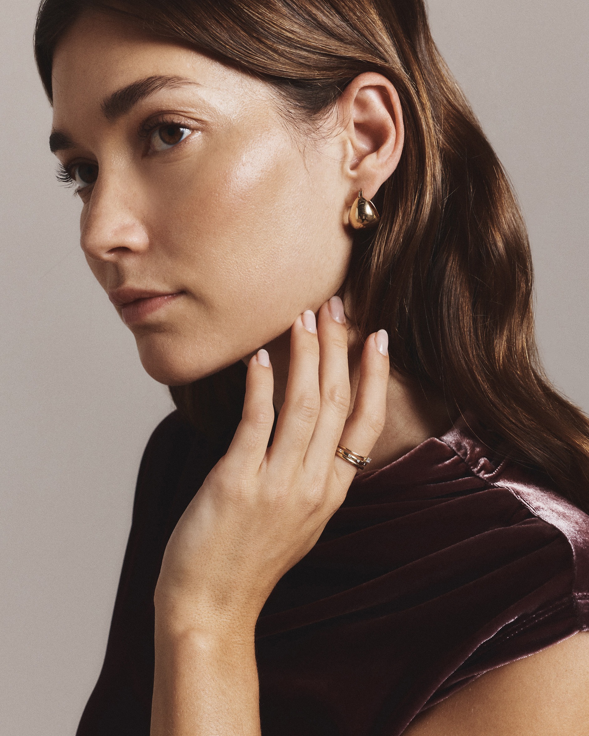 Gold Vermeil Globe Boho Hoops