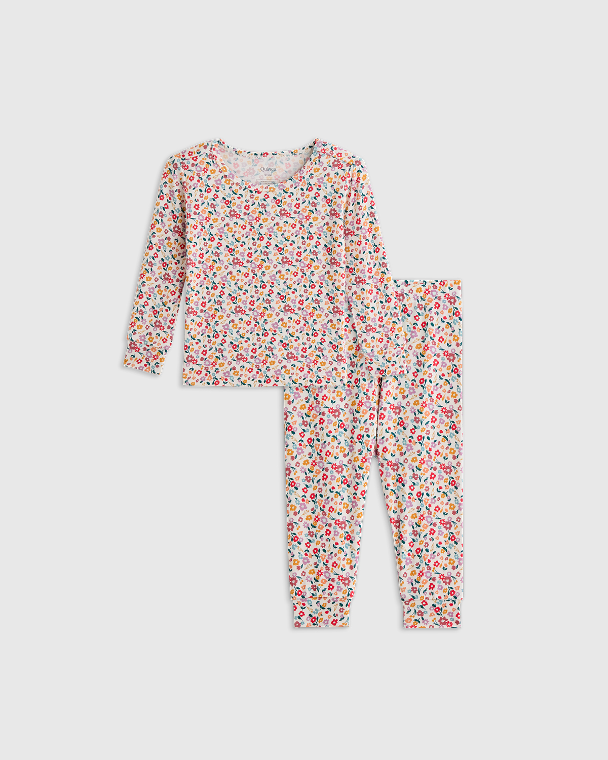 Ditsy Floral Bamboo Long Sleeve and Pant Pajama Set