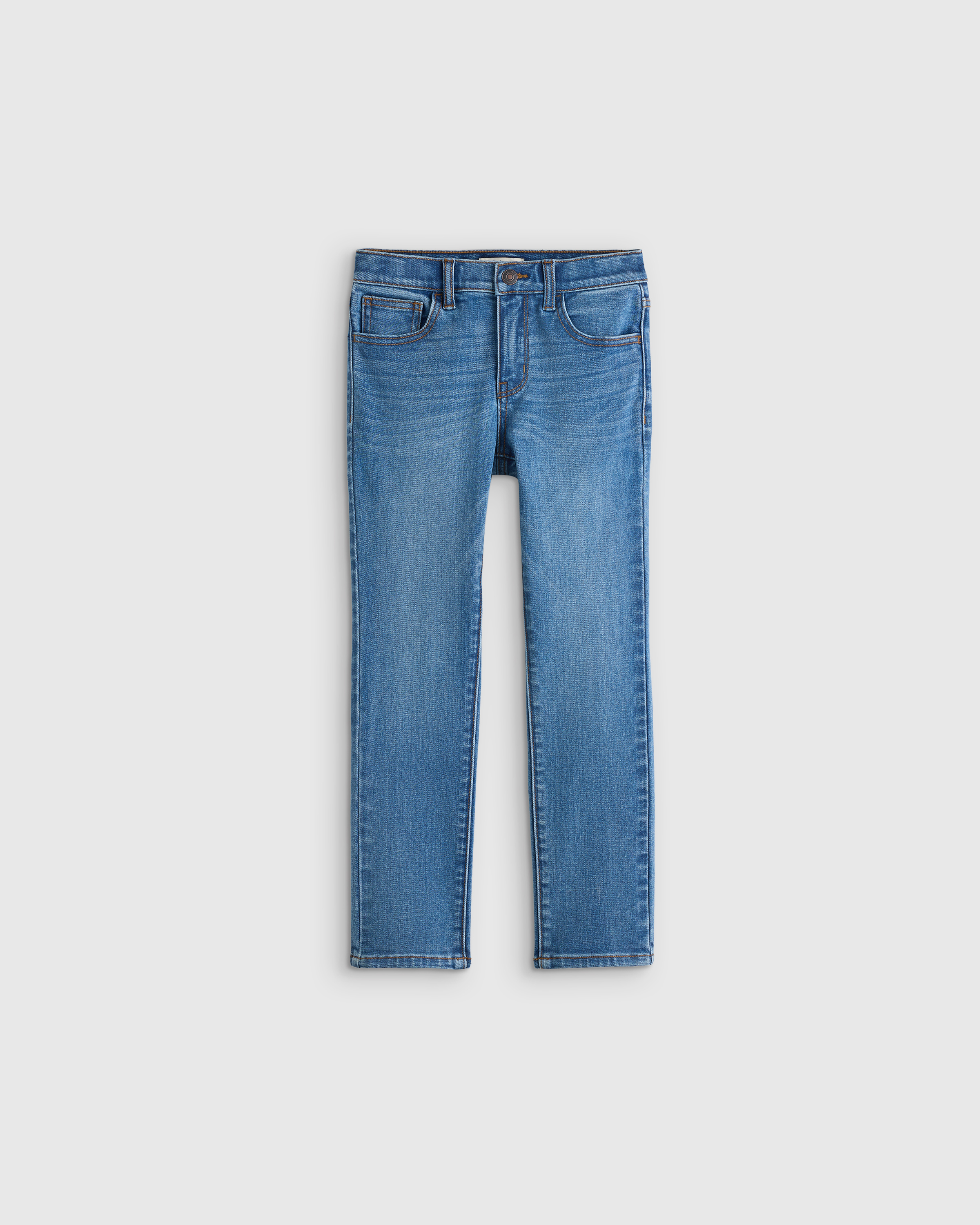Medium Wash Boys Stretch Slim Jeans