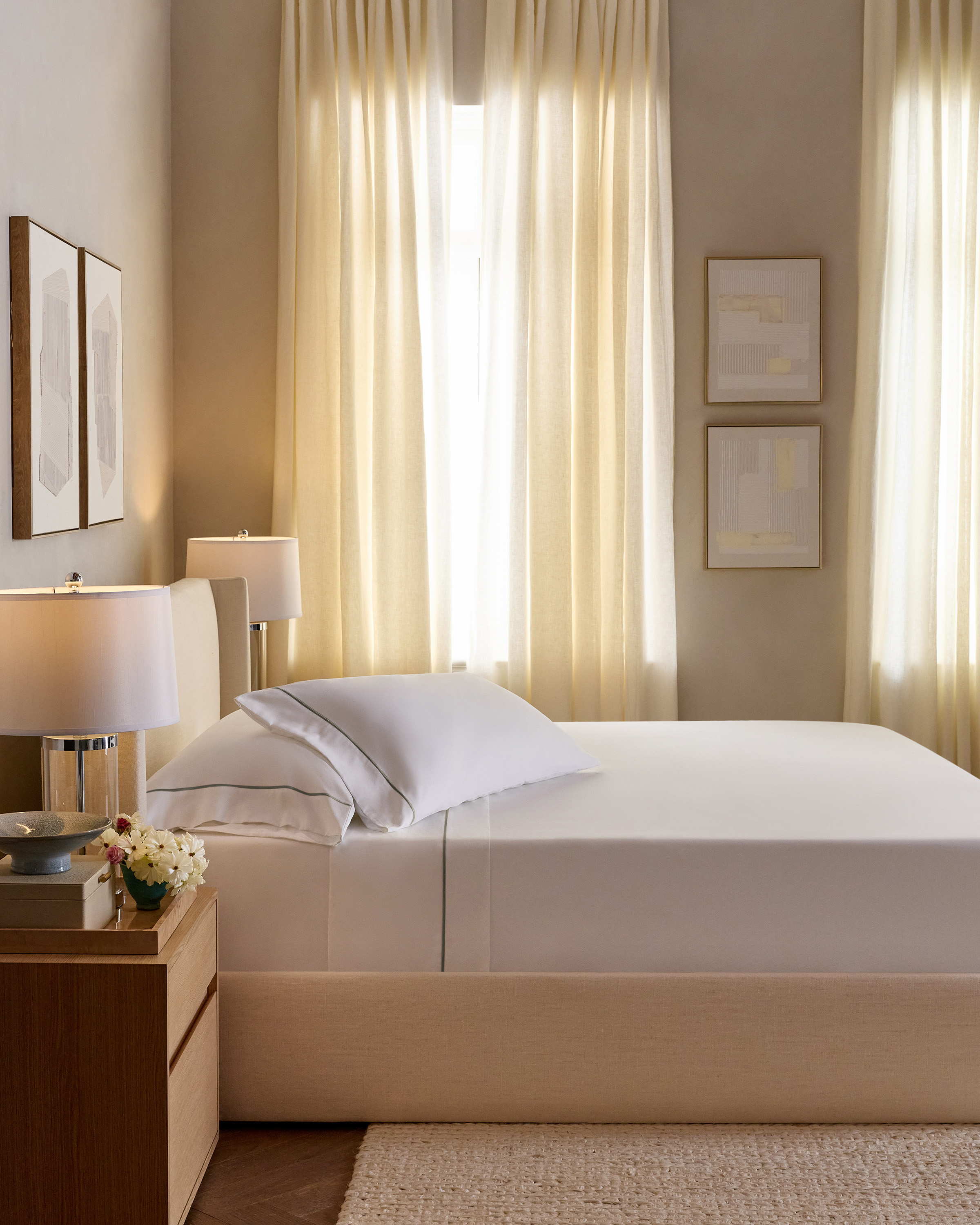 Quince Giza Cotton Sateen Sheet Set