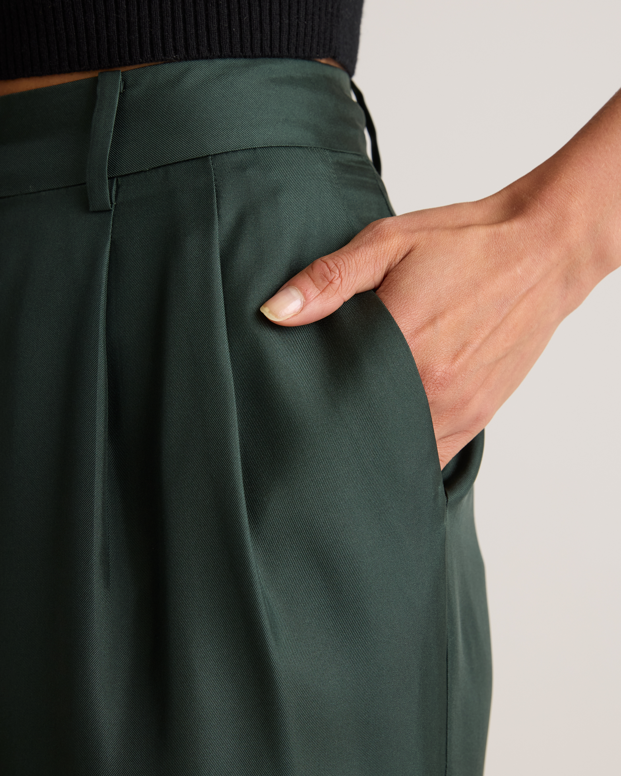 Silk Twill Trouser