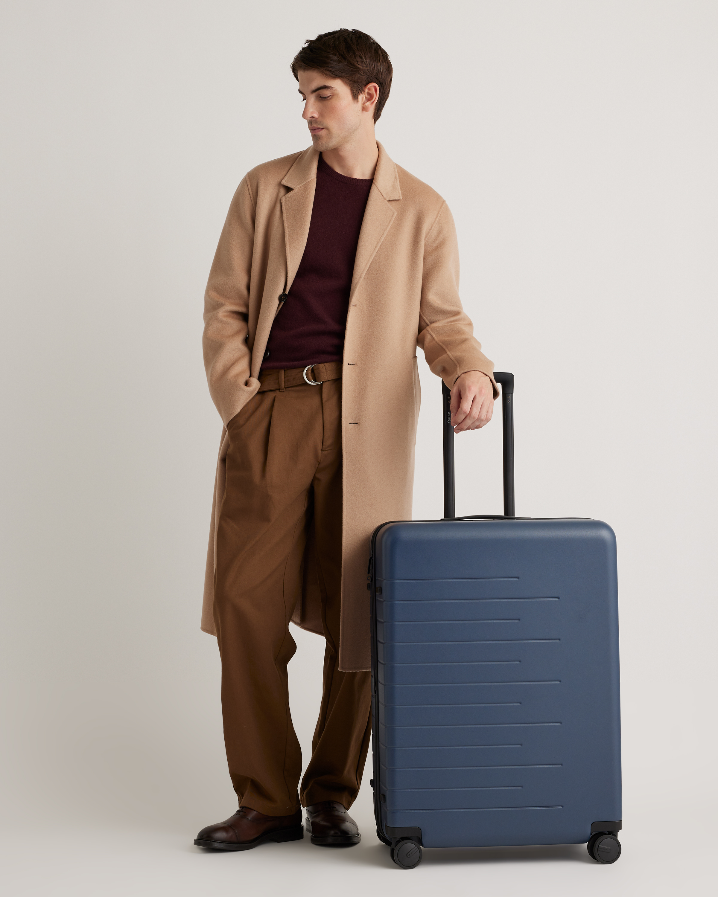 Expandable Large Check-In Suitcase - Navy