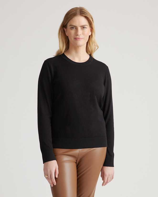 Organic Cotton Micro-Rib Elbow Sleeve Tee