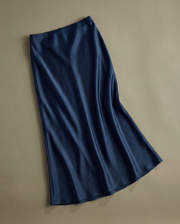 100% Washable Silk Maxi Skirt