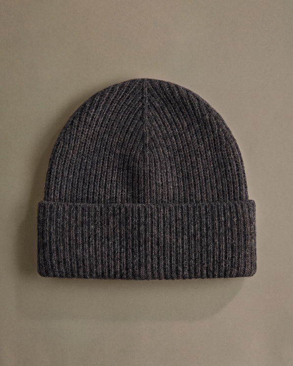 Mongolian Cashmere Ribbed Beanie