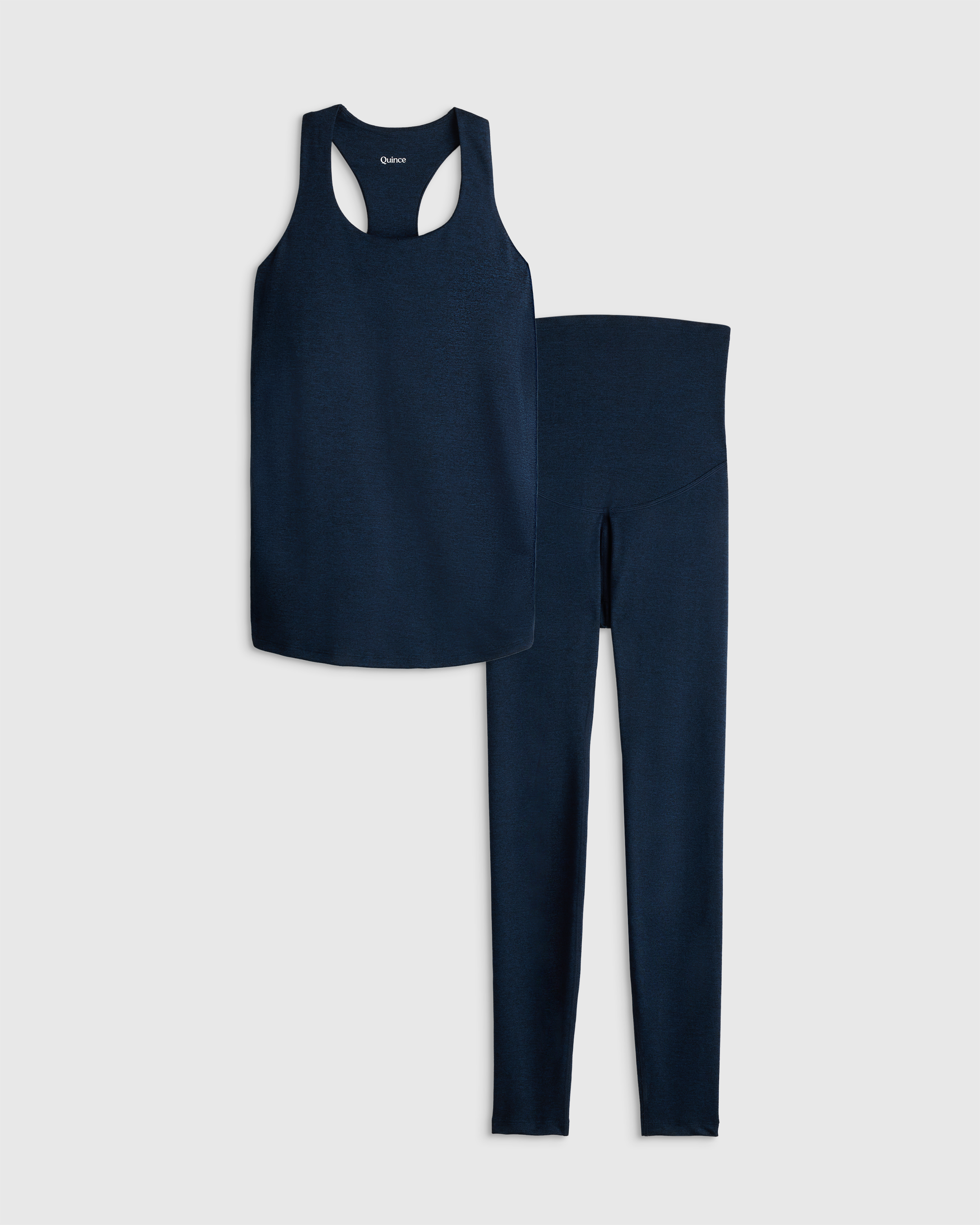 Heather Navy Ultra-Soft Flow & Grow Set