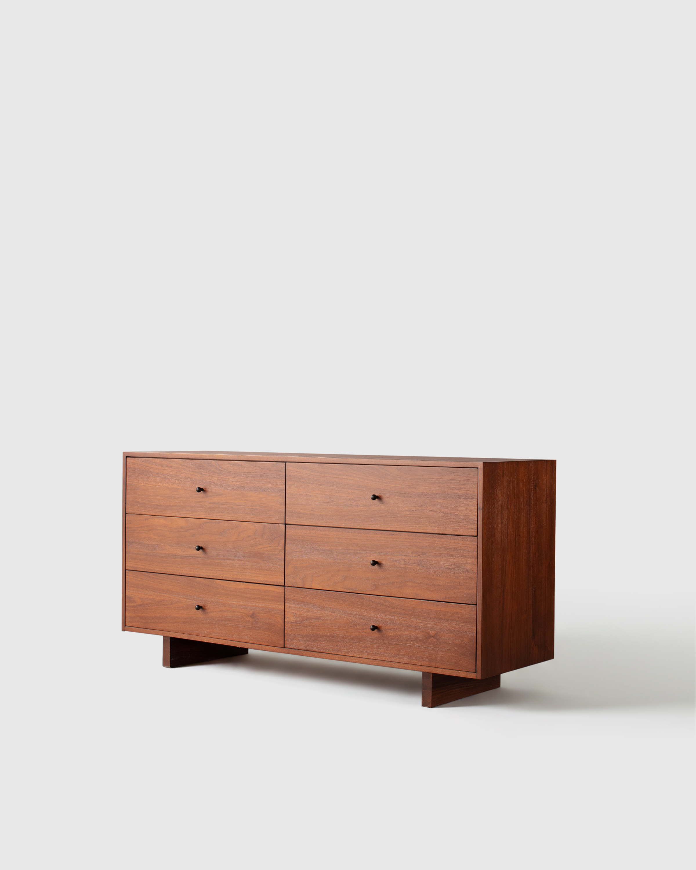 dresser 6 drawer solid wood Tulsa Solid Wood 6-Drawer Dresser, With Mirror main image 1