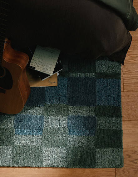 Green Maddox Wool Rug