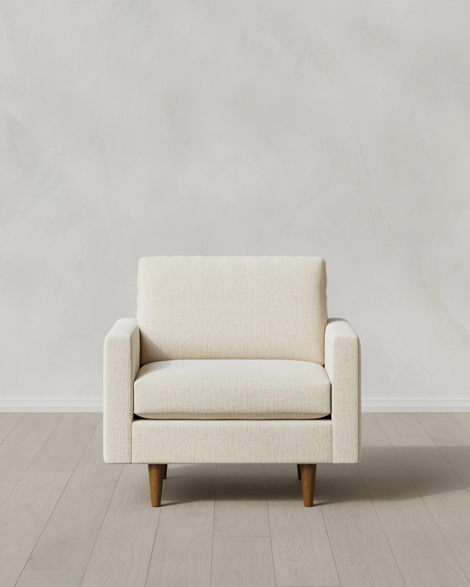 Atlas Midcentury Accent Chair in Performance Chenille-Linen Blend