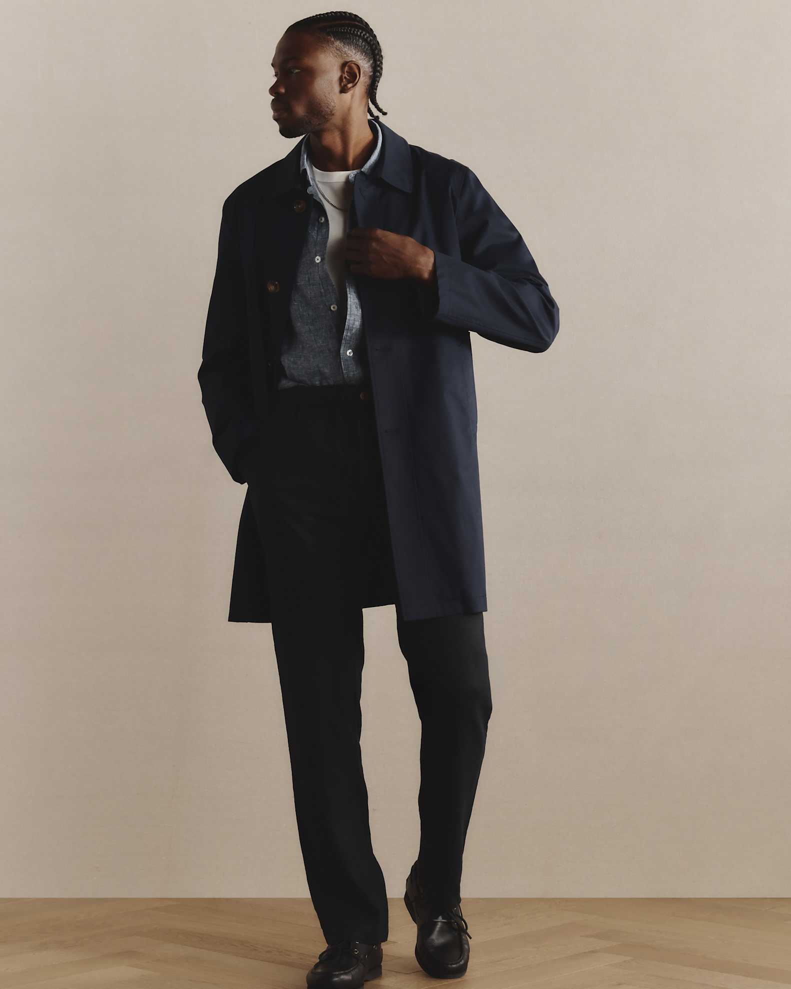 mens navy blue dress coat Navy Blue Trench Coat for Men | Perfect Fall