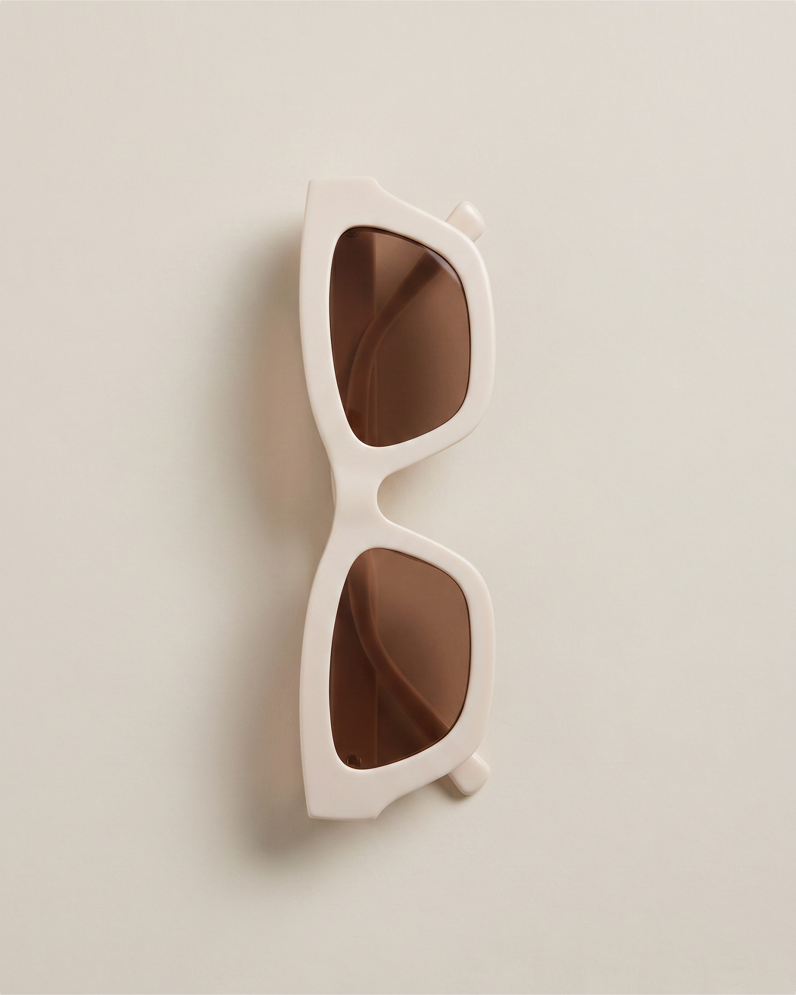 Cream with Brown Lens Jackie Polarized Acetate Sunglasses