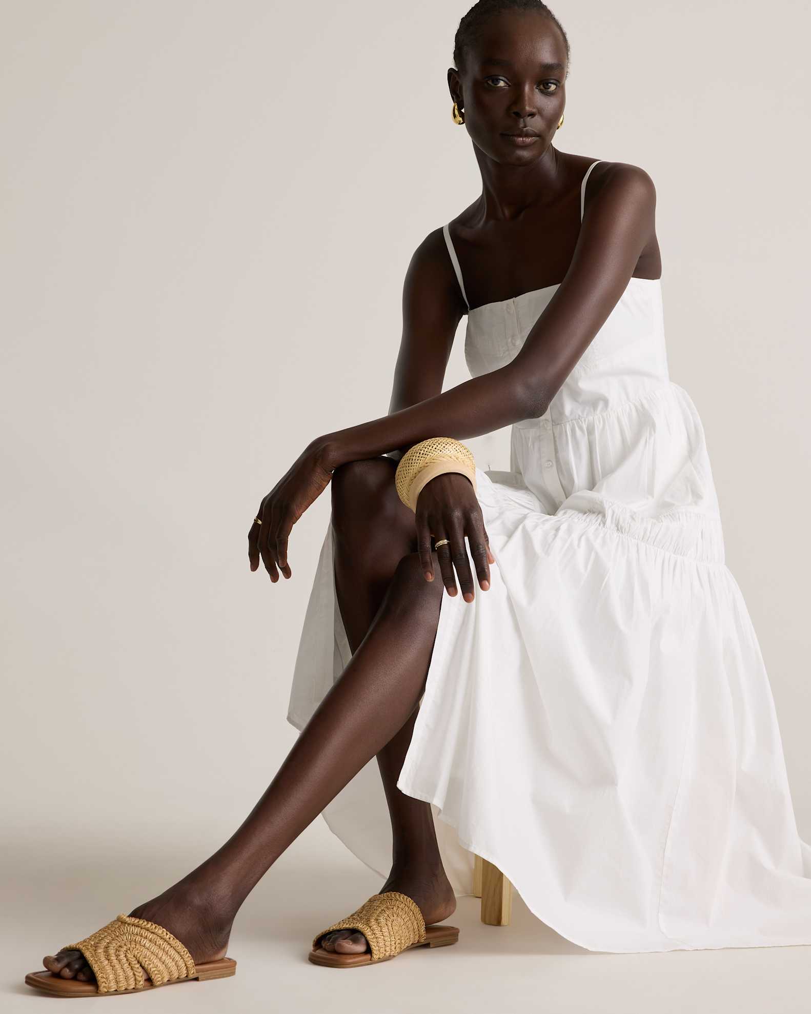 100% Organic Cotton Spaghetti Strap Maxi Dress 100% Organic Cotton Spaghetti Strap Maxi Dress