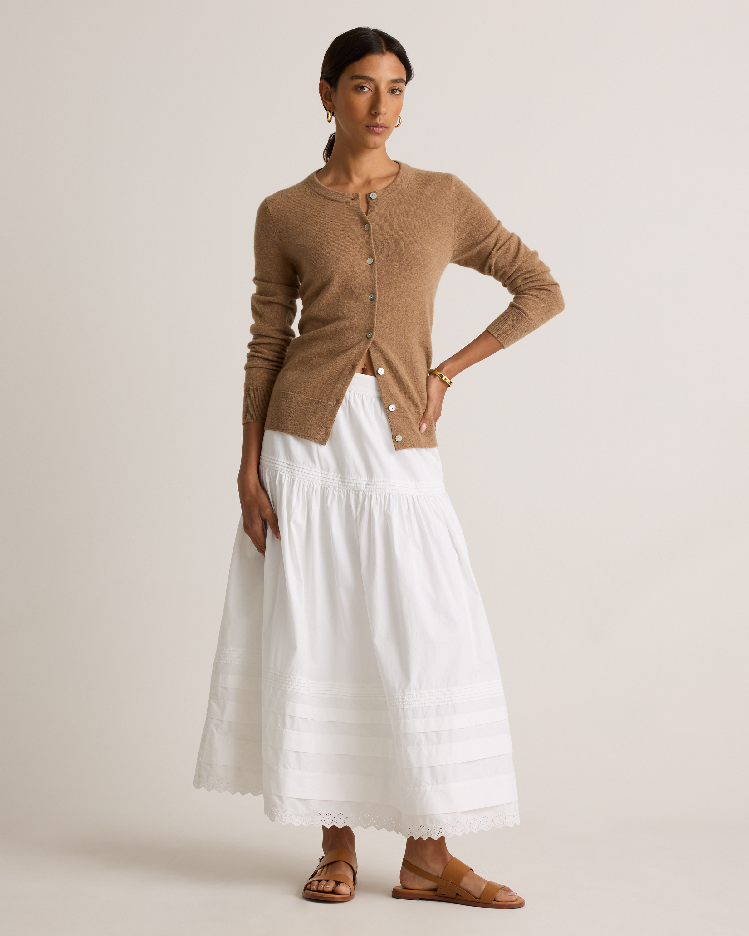 【THE MOZZ】Loving Pintuck Pleated Skirt Cotton Pintuck Skirt | Billy Reid