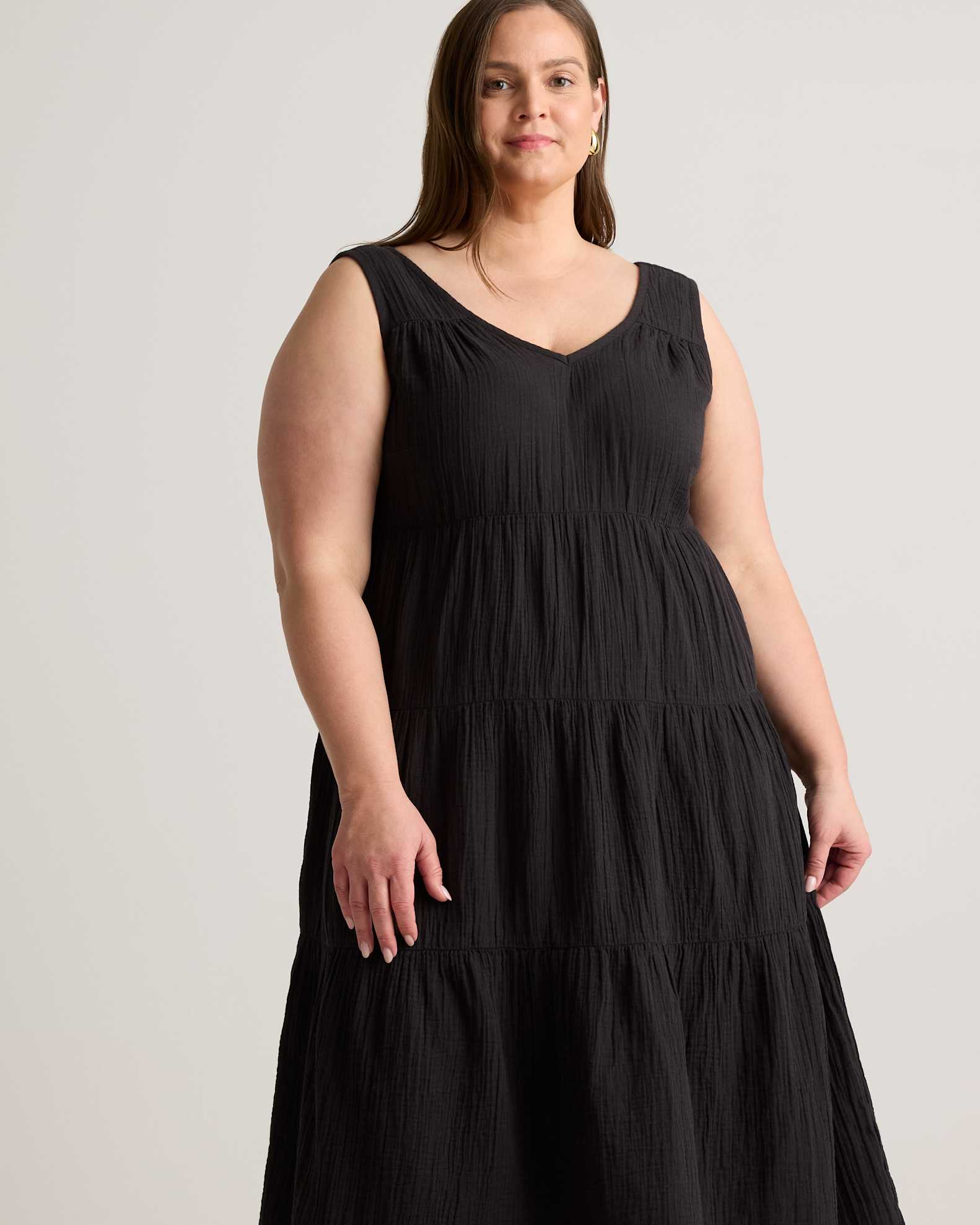 black cotton maxi dress plus size Plus Size Ever After Maxi Dress- Black 4X / Black at Curvy Sense