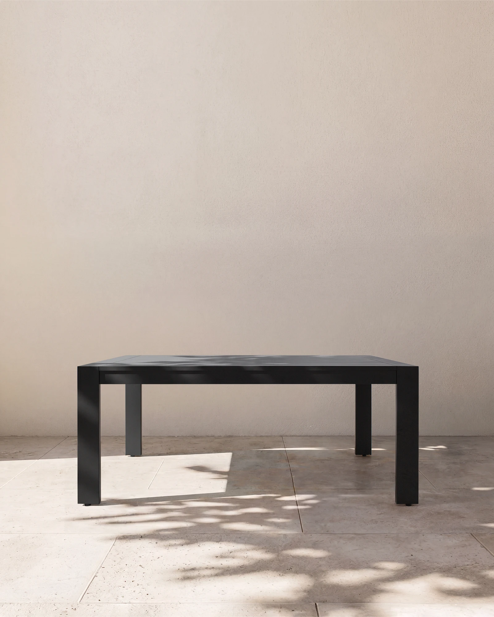 Linear Aluminum Outdoor Dining Table