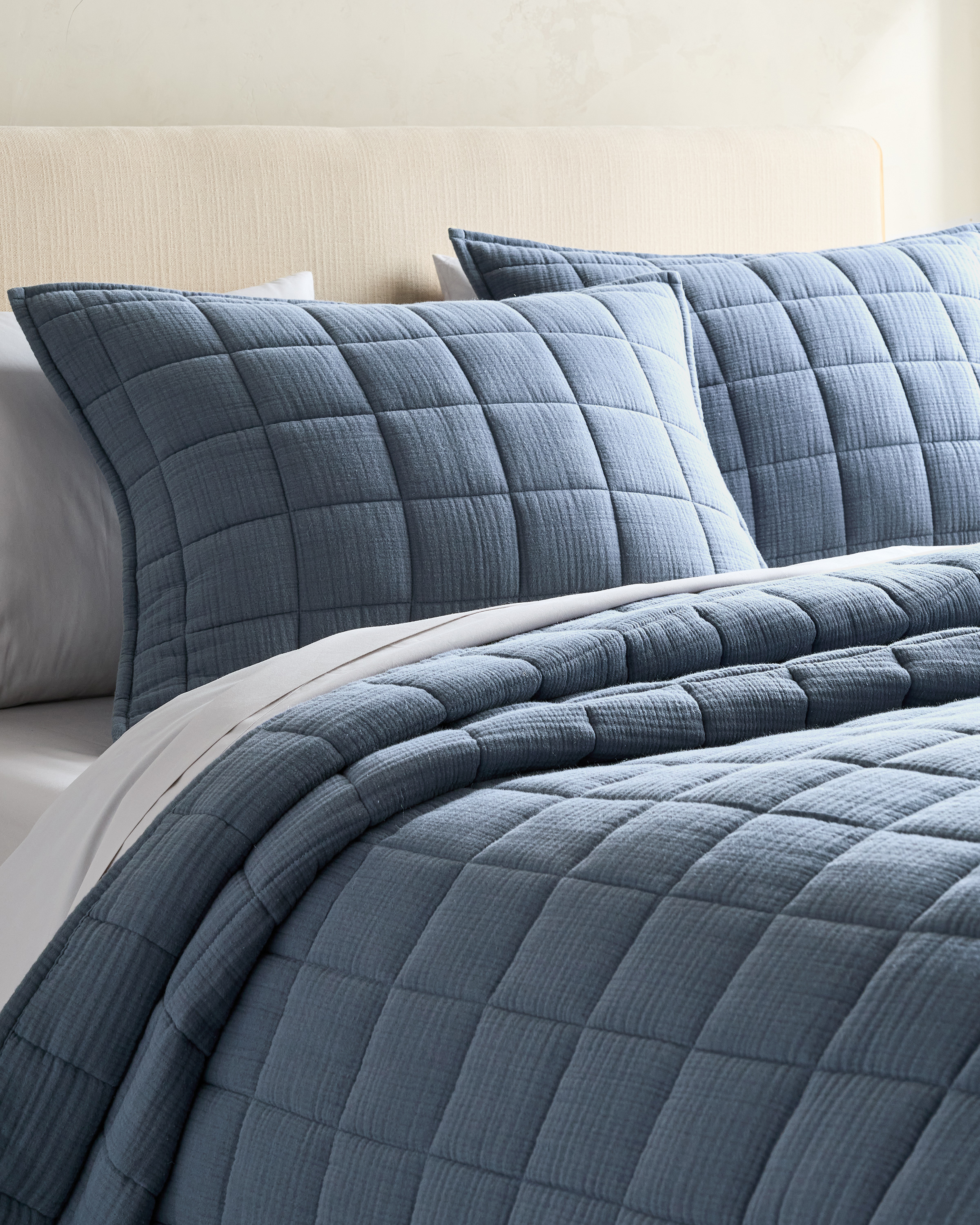 Quince Organic Cotton Gauze Box Quilt Sham