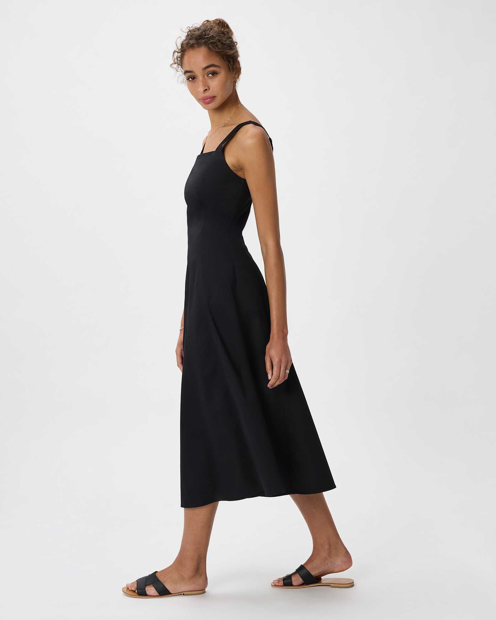 Women's Stretch Twill Fit & Flare Midi Women's Stretch Twill Fit & Flare Midi