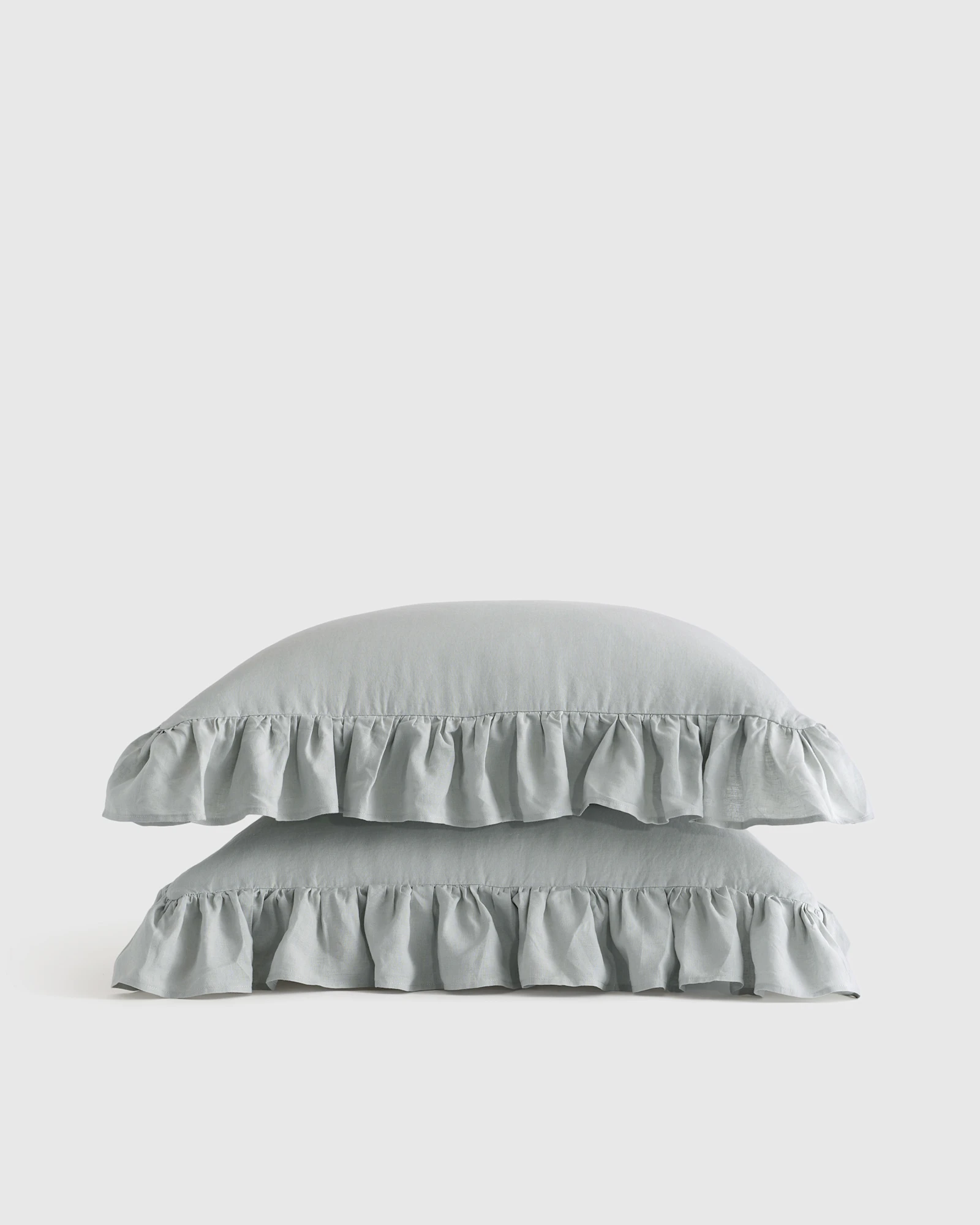 European Linen Ruffle Sham Set