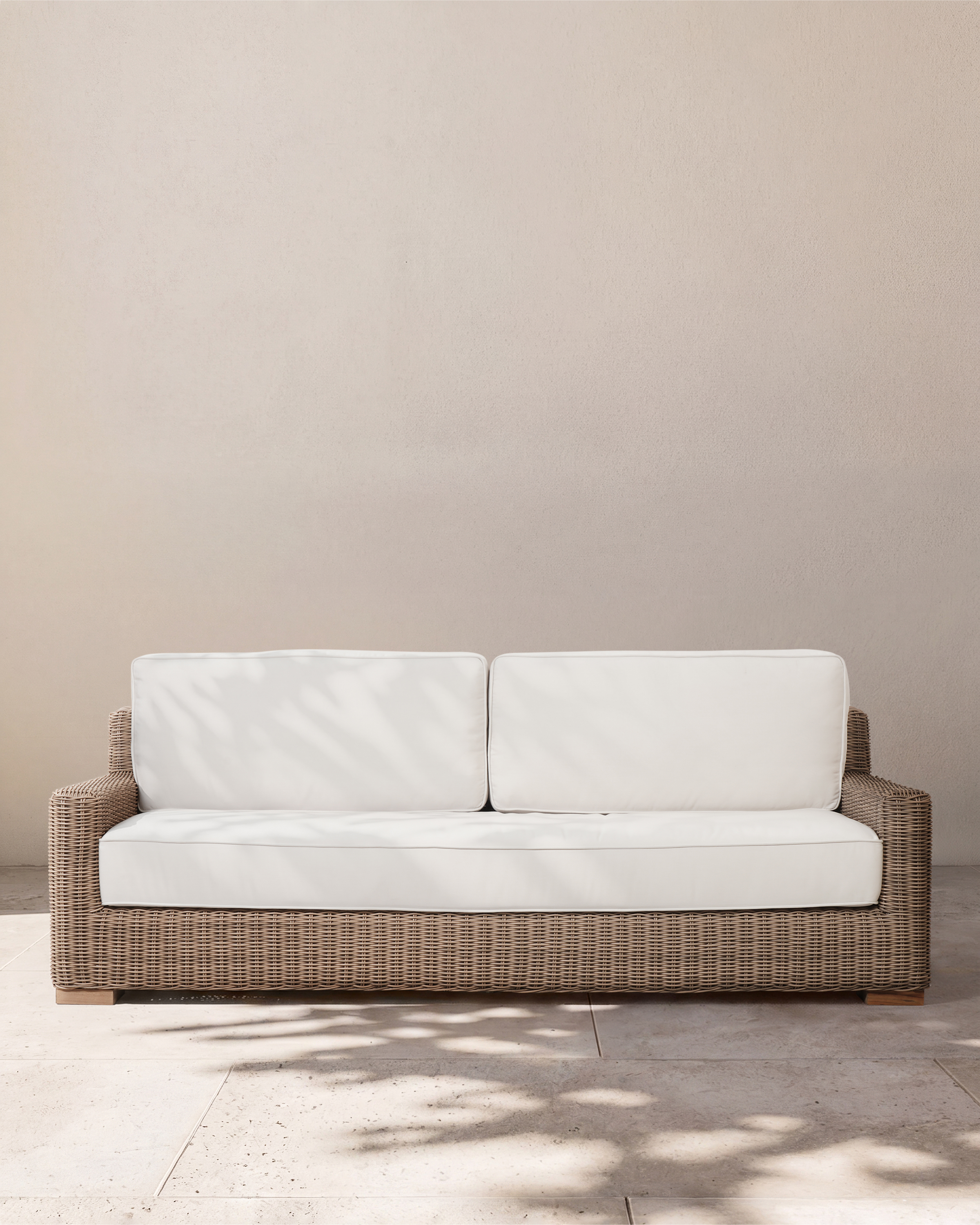 Natural Weave Classic All-Weather Wicker Outdoor Sofa