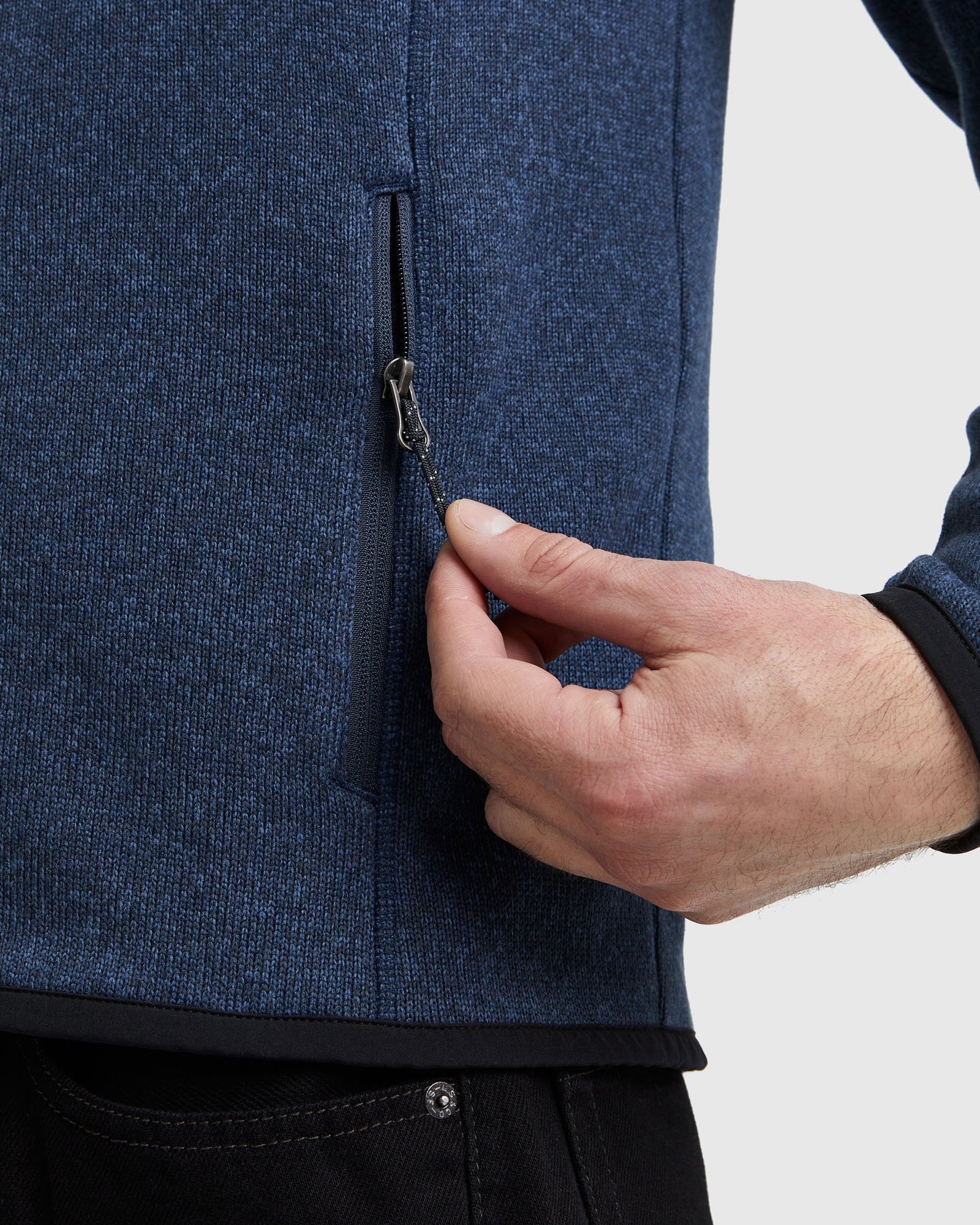 Full Zip Sweater Fleece Jacket - 13649826414703