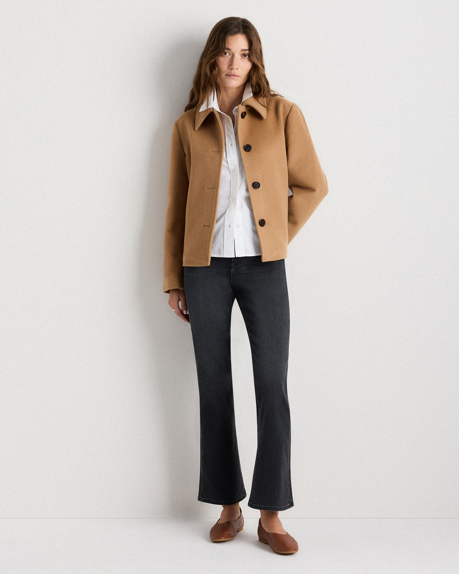 ジャケット・アウター WOOL CASHMERE SHORT COAT Wool Cashmere Short Coat in Caramel