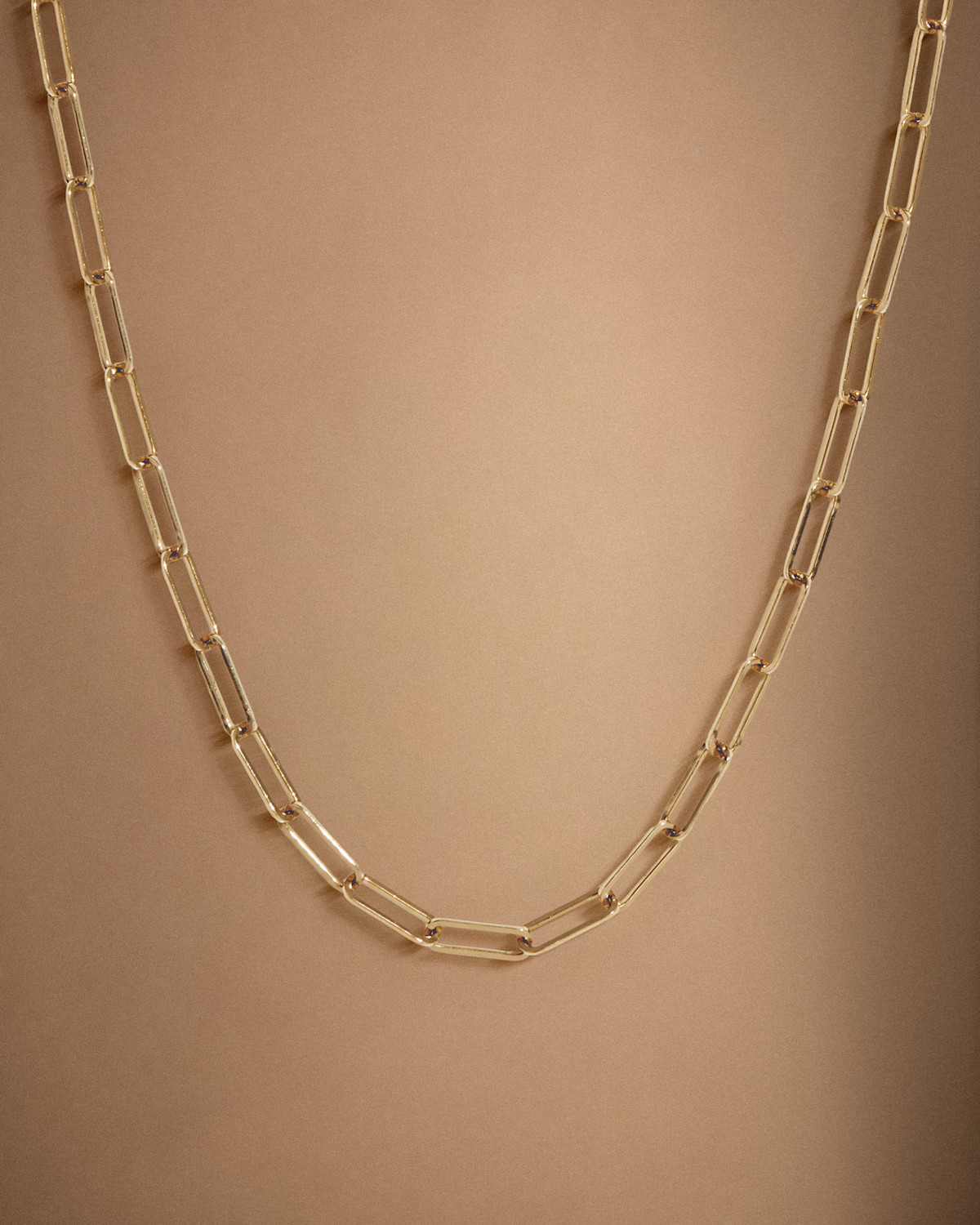 Quince 14K Gold Small Paperclip Chain Necklace in Yellow Gold