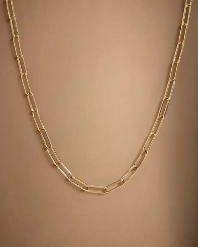 Yellow Gold 14K Gold Paperclip Chain Necklace - 2.7mm