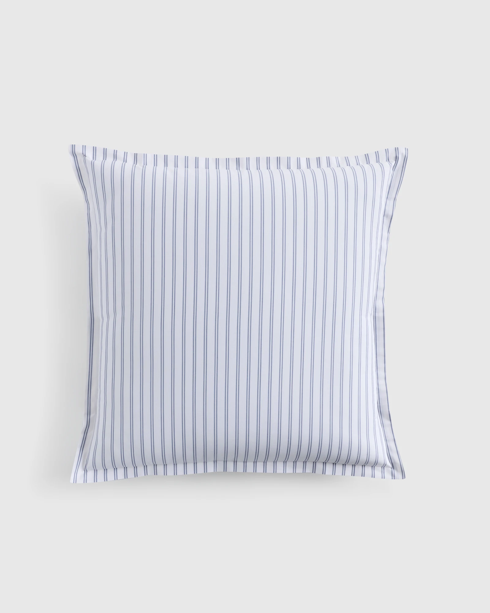 Organic Crisp Percale Double Stripe Euro Sham