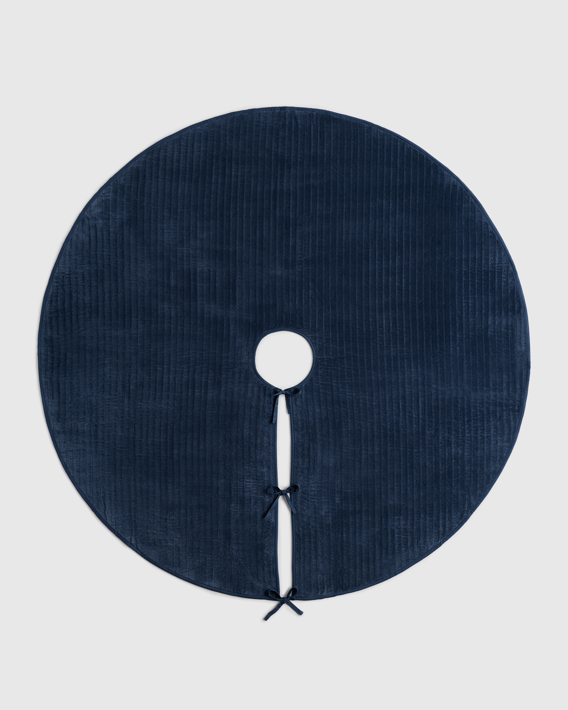 Glacier Blue Cotton Velvet Tree Skirt
