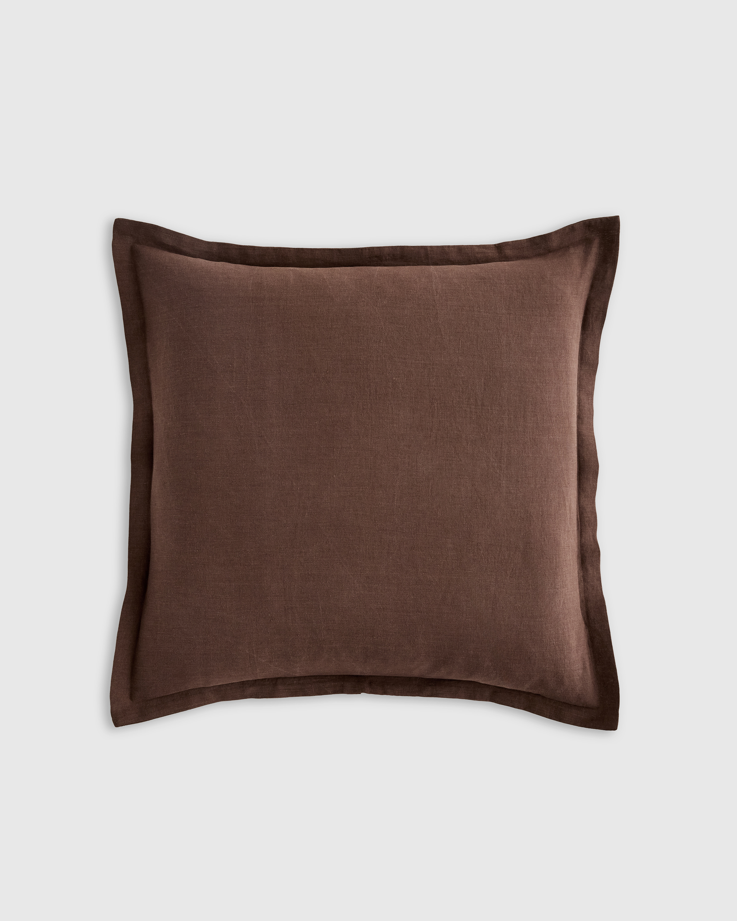 European Linen Euro Sham, Euro, Espresso